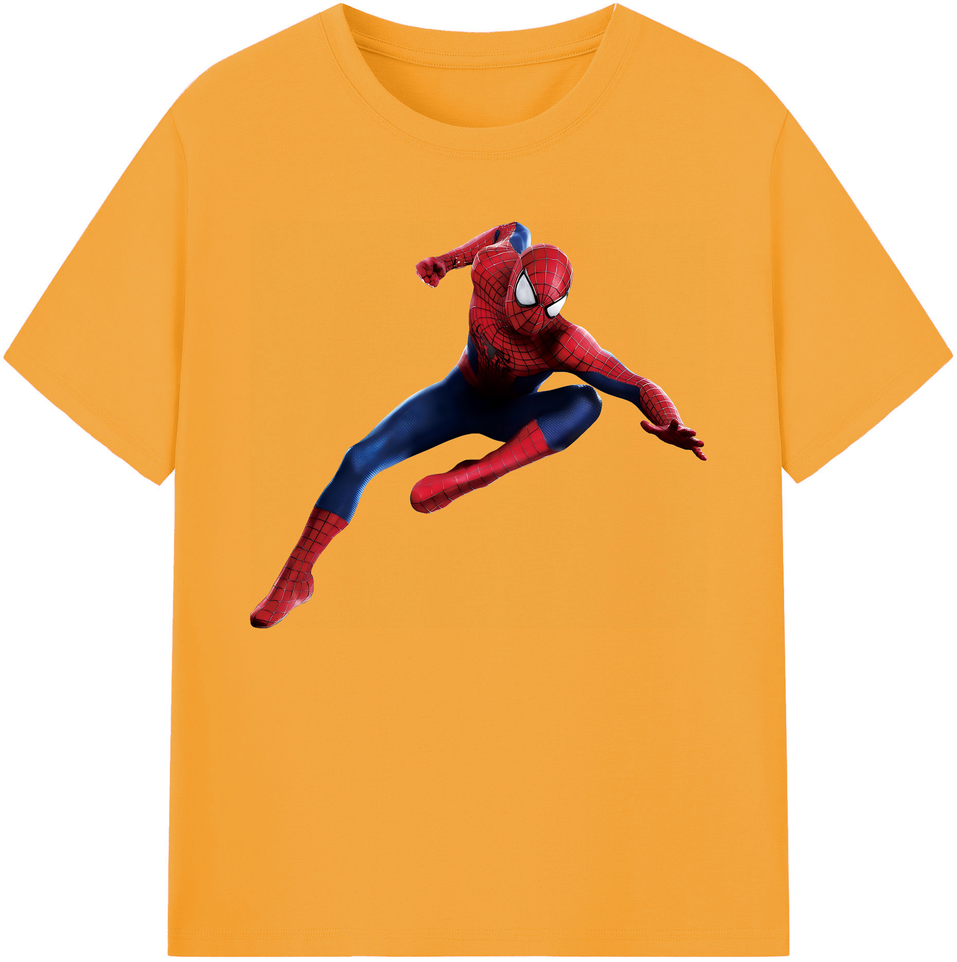 （画像用） Spider Man スパイダーマン 綿100％ メンズ半袖Tシャツ｜肌触りやわらか＆通気性