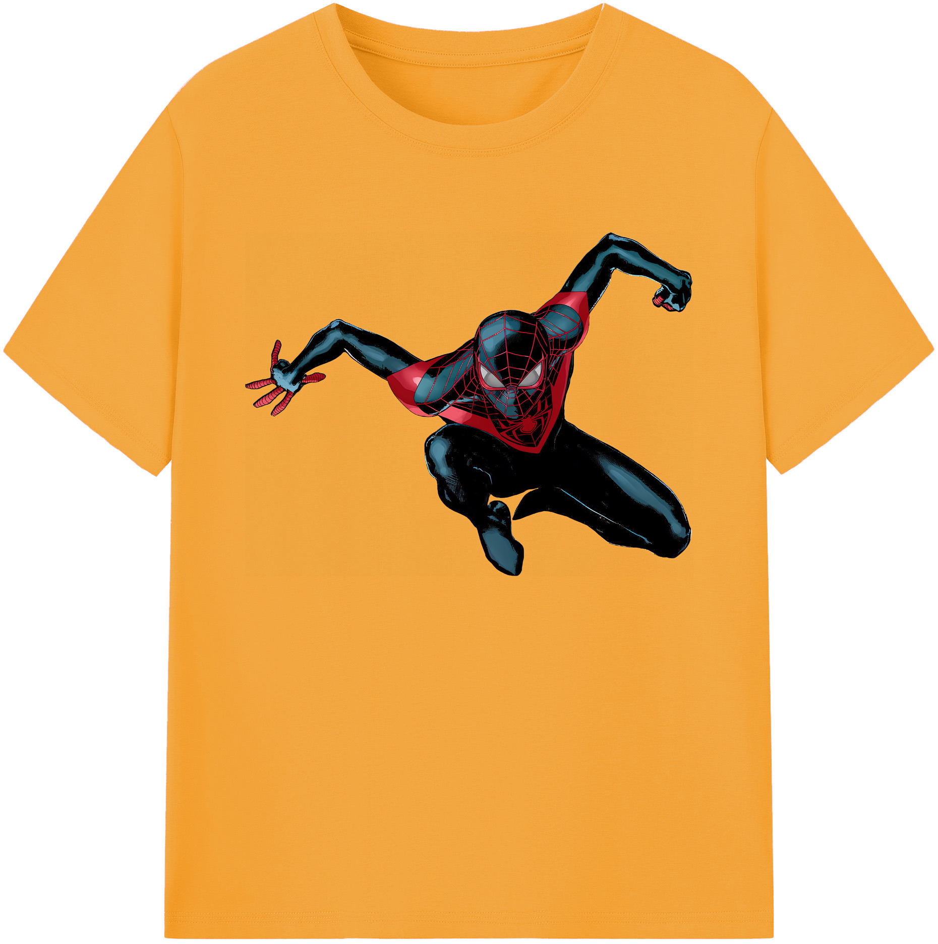 （画像用） Spider Man スパイダーマン 綿100％ メンズ半袖Tシャツ｜肌触りやわらか＆通気性