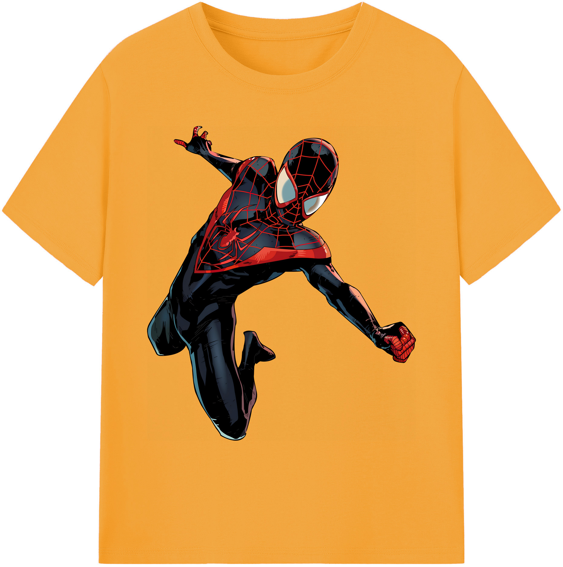 （画像用） Spider Man スパイダーマン 綿100％ メンズ半袖Tシャツ｜肌触りやわらか＆通気性