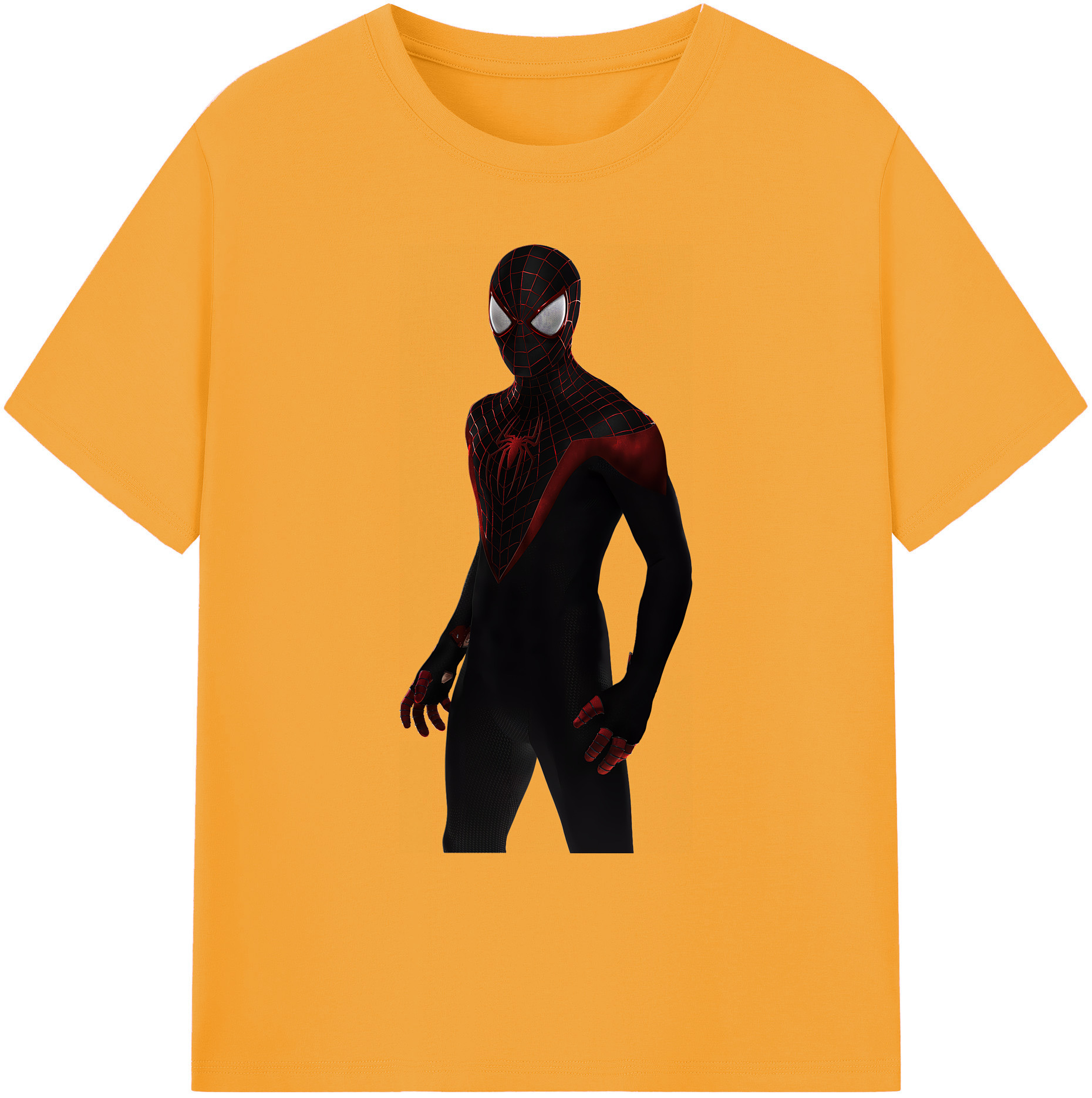 （画像用） Spider Man スパイダーマン 綿100％ メンズ半袖Tシャツ｜肌触りやわらか＆通気性