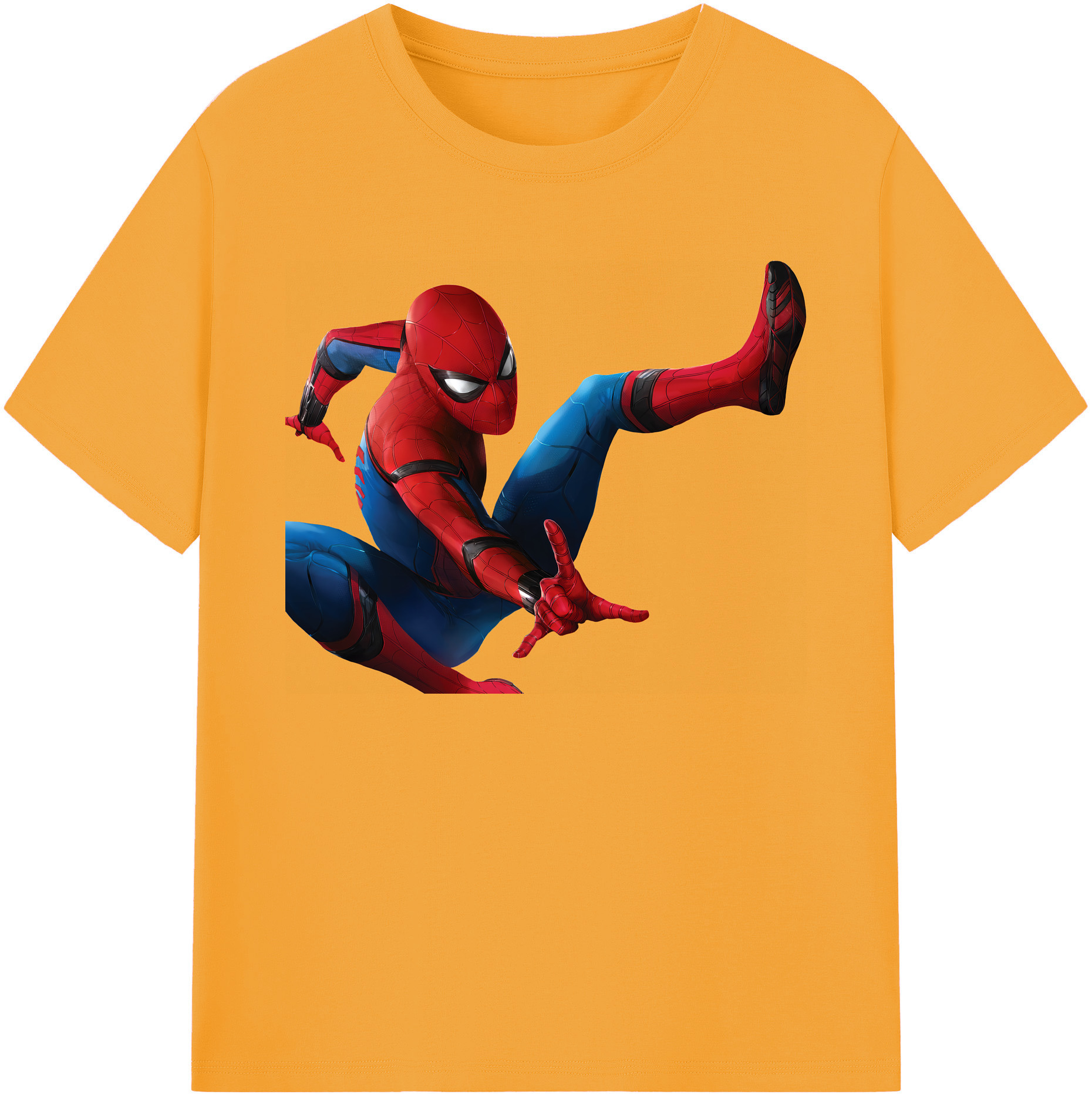 （画像用） Spider Man スパイダーマン 綿100％ メンズ半袖Tシャツ｜肌触りやわらか＆通気性