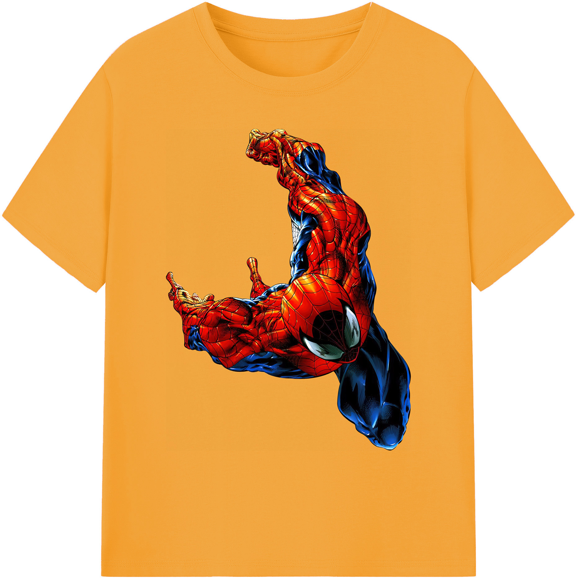（画像用） Spider Man スパイダーマン 綿100％ メンズ半袖Tシャツ｜肌触りやわらか＆通気性
