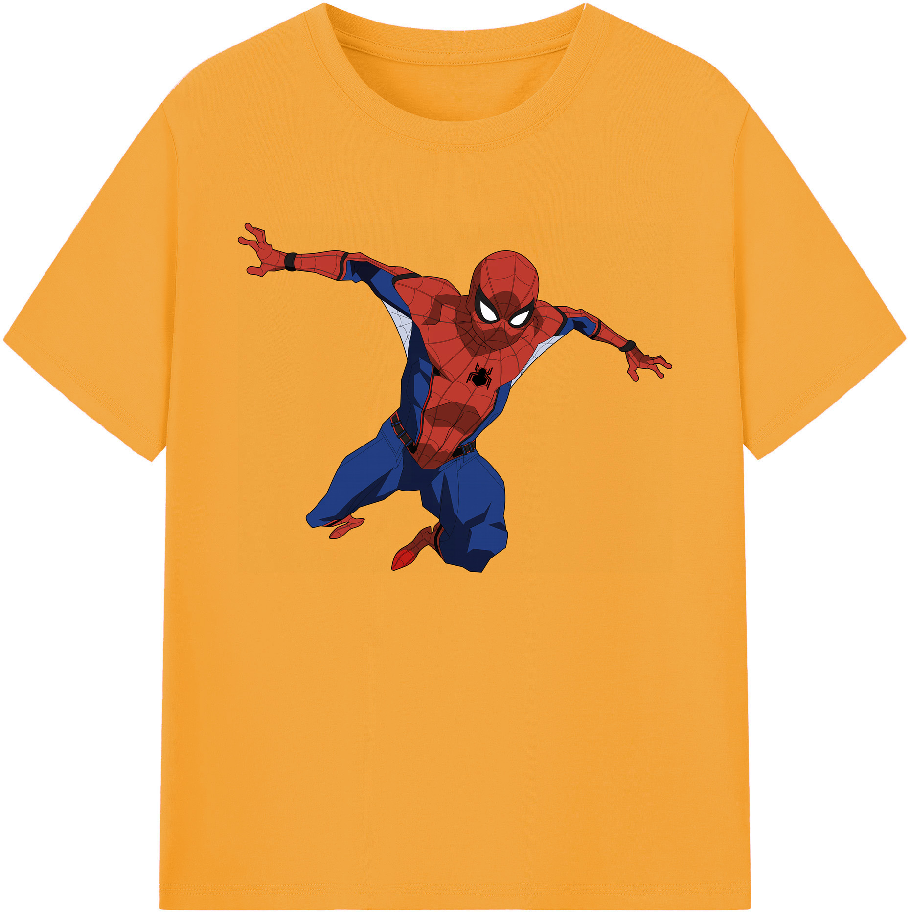 （画像用） Spider Man スパイダーマン 綿100％ メンズ半袖Tシャツ｜肌触りやわらか＆通気性