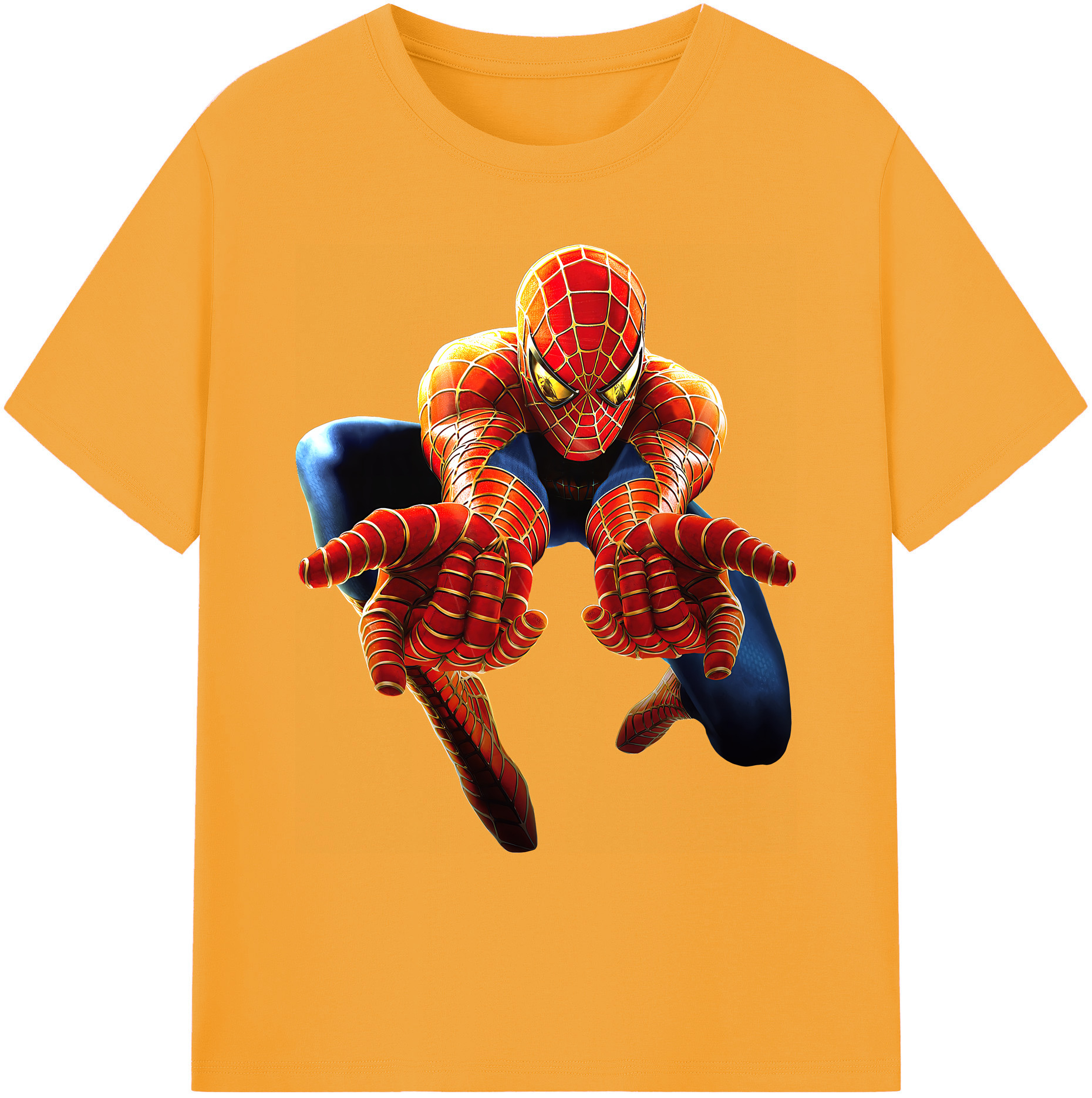 （画像用） Spider Man スパイダーマン 綿100％ メンズ半袖Tシャツ｜肌触りやわらか＆通気性