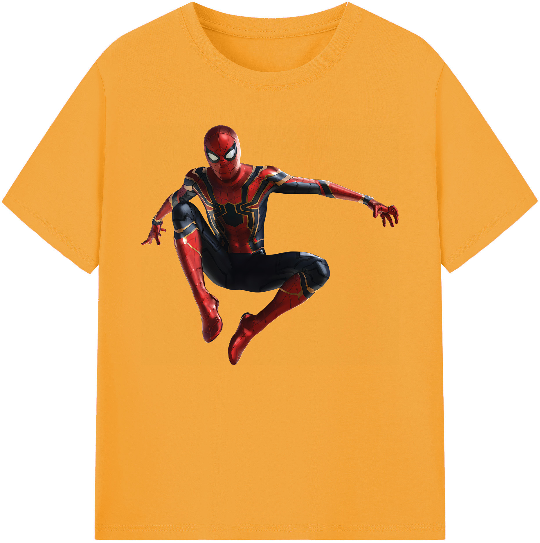 （画像用） Spider Man スパイダーマン 綿100％ メンズ半袖Tシャツ｜肌触りやわらか＆通気性