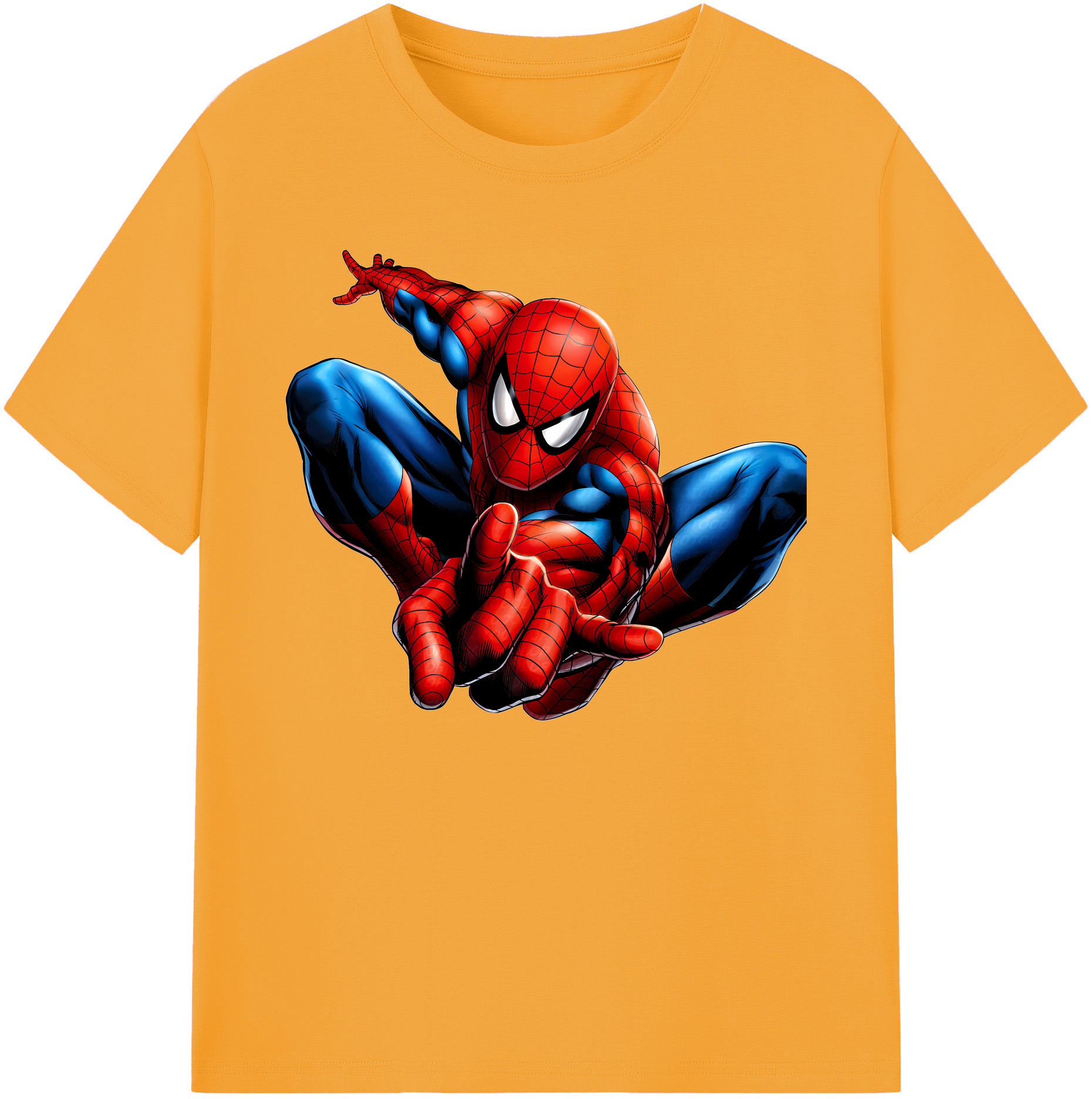 （画像用） Spider Man スパイダーマン 綿100％ メンズ半袖Tシャツ｜肌触りやわらか＆通気性