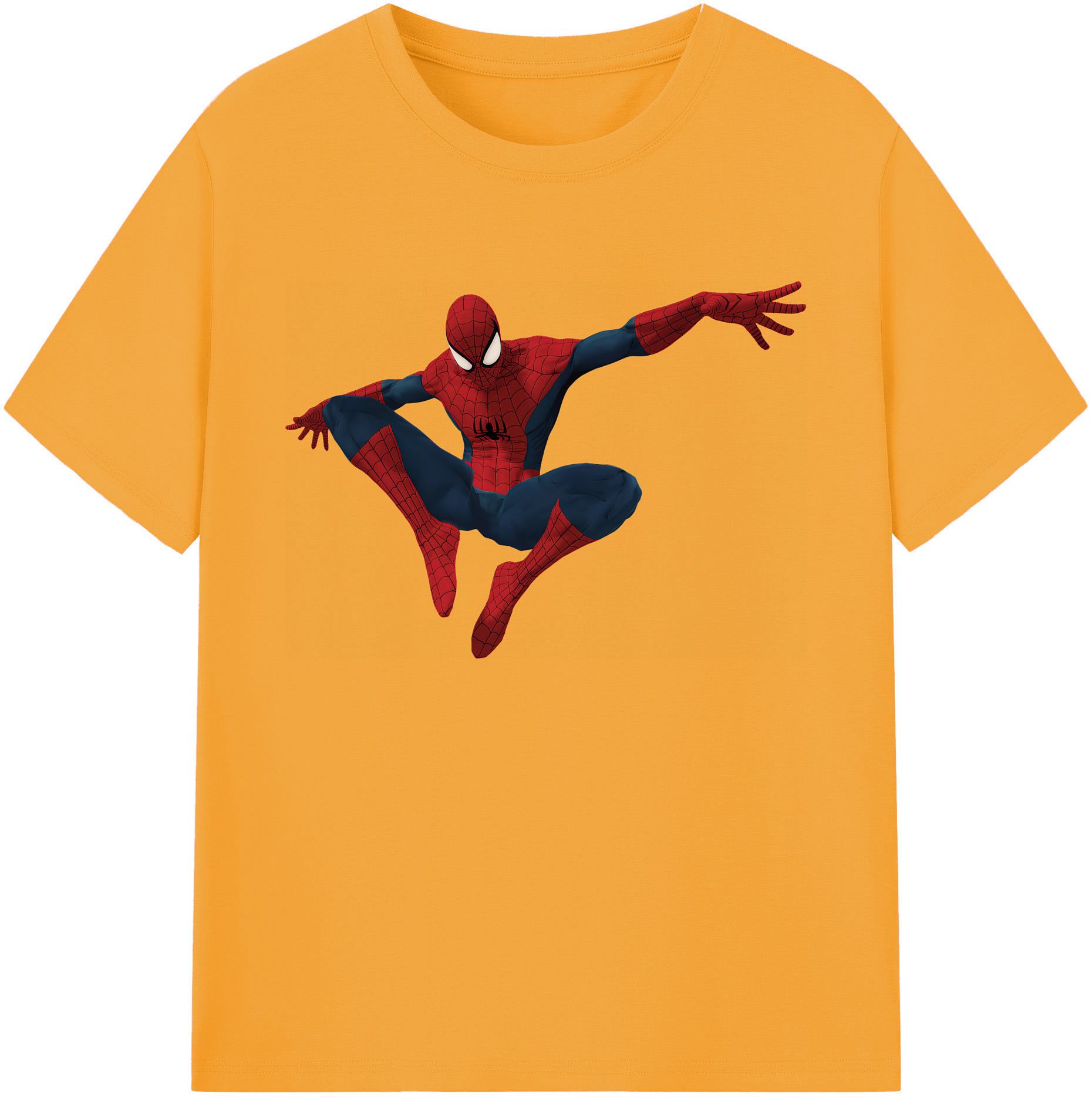 （画像用） Spider Man スパイダーマン 綿100％ メンズ半袖Tシャツ｜肌触りやわらか＆通気性