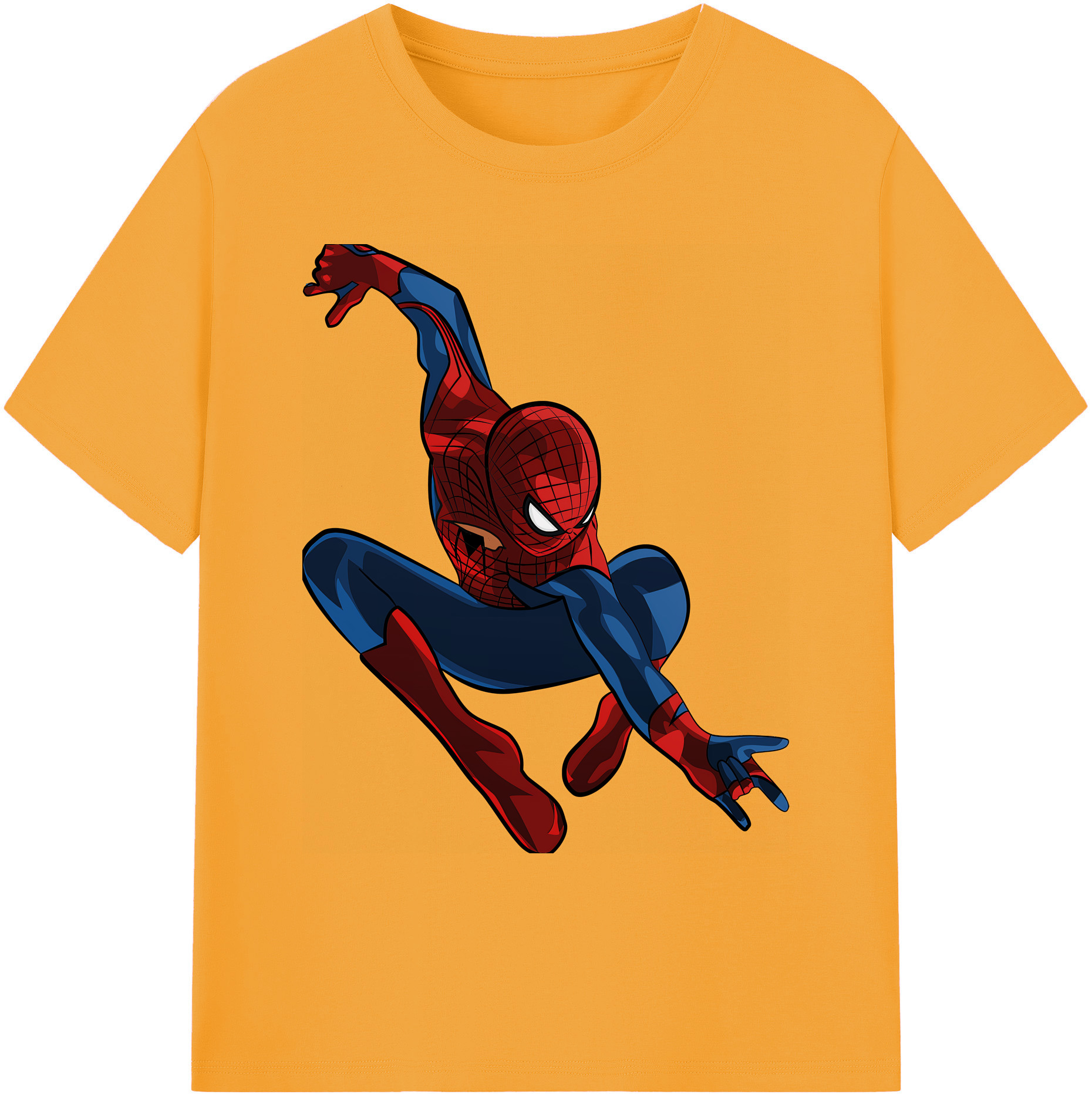 （画像用） Spider Man スパイダーマン 綿100％ メンズ半袖Tシャツ｜肌触りやわらか＆通気性