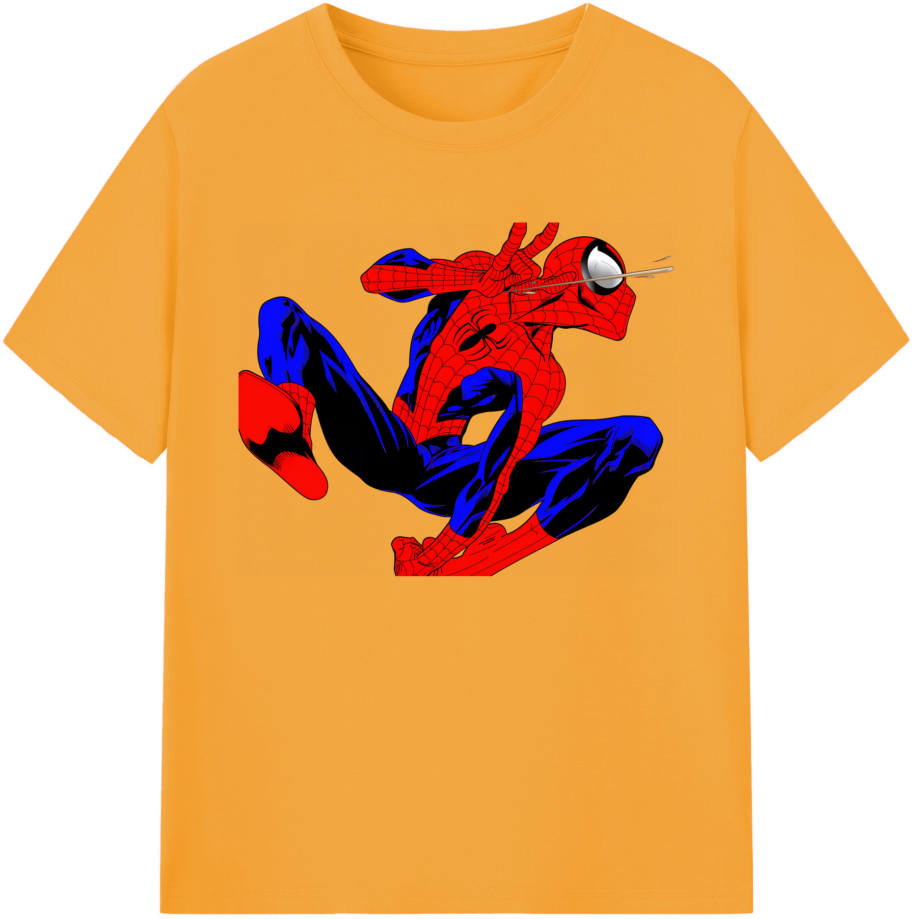 （画像用） Spider Man スパイダーマン 綿100％ メンズ半袖Tシャツ｜肌触りやわらか＆通気性