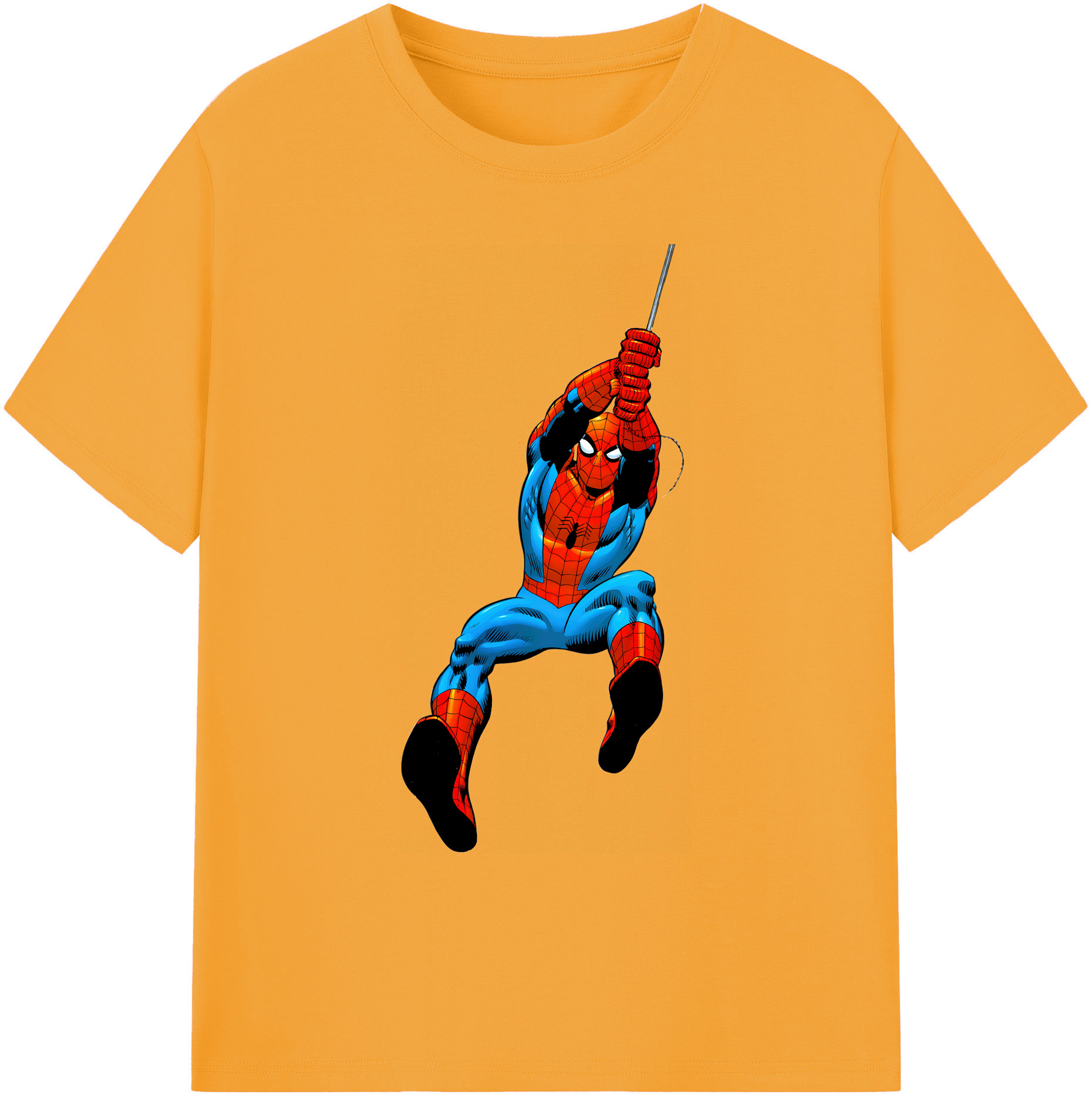 （画像用） Spider Man スパイダーマン 綿100％ メンズ半袖Tシャツ｜肌触りやわらか＆通気性