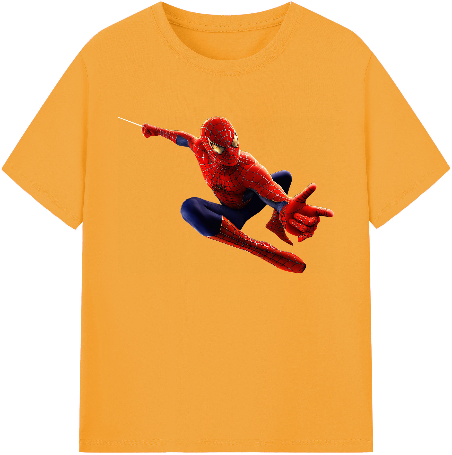 （画像用） Spider Man スパイダーマン 綿100％ メンズ半袖Tシャツ｜肌触りやわらか＆通気性
