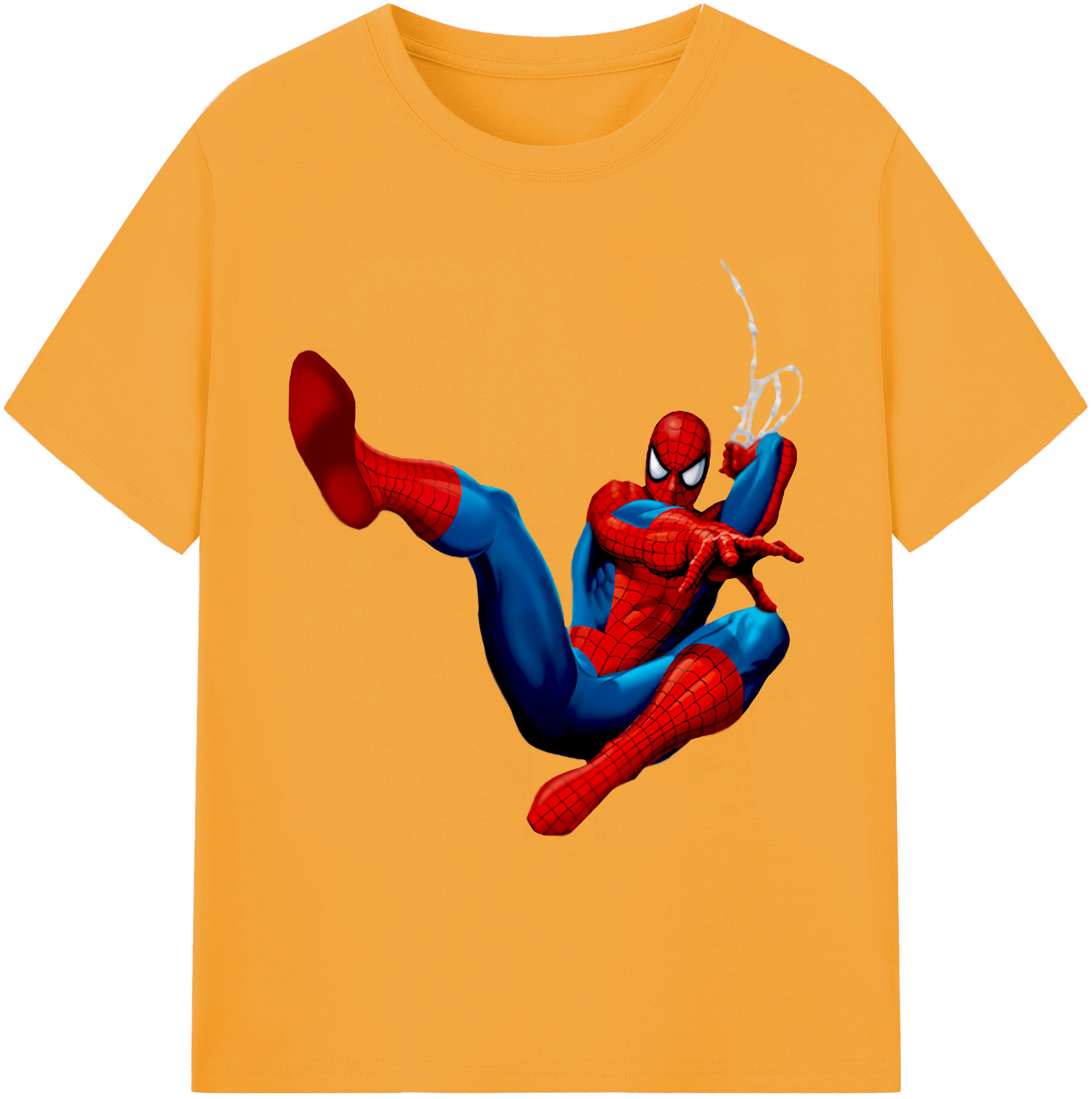 （画像用） Spider Man スパイダーマン 綿100％ メンズ半袖Tシャツ｜肌触りやわらか＆通気性