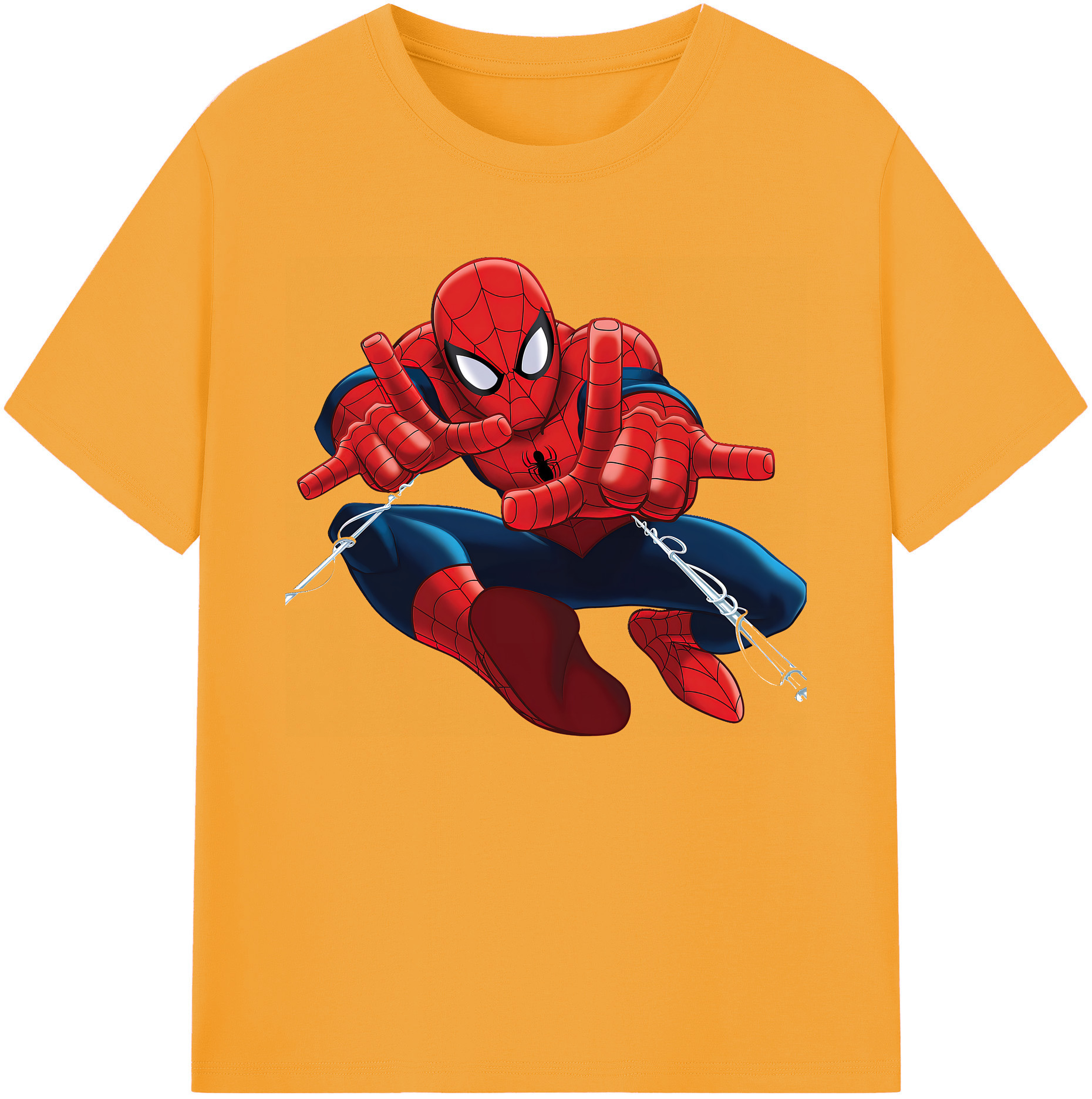 （画像用） Spider Man スパイダーマン 綿100％ メンズ半袖Tシャツ｜肌触りやわらか＆通気性
