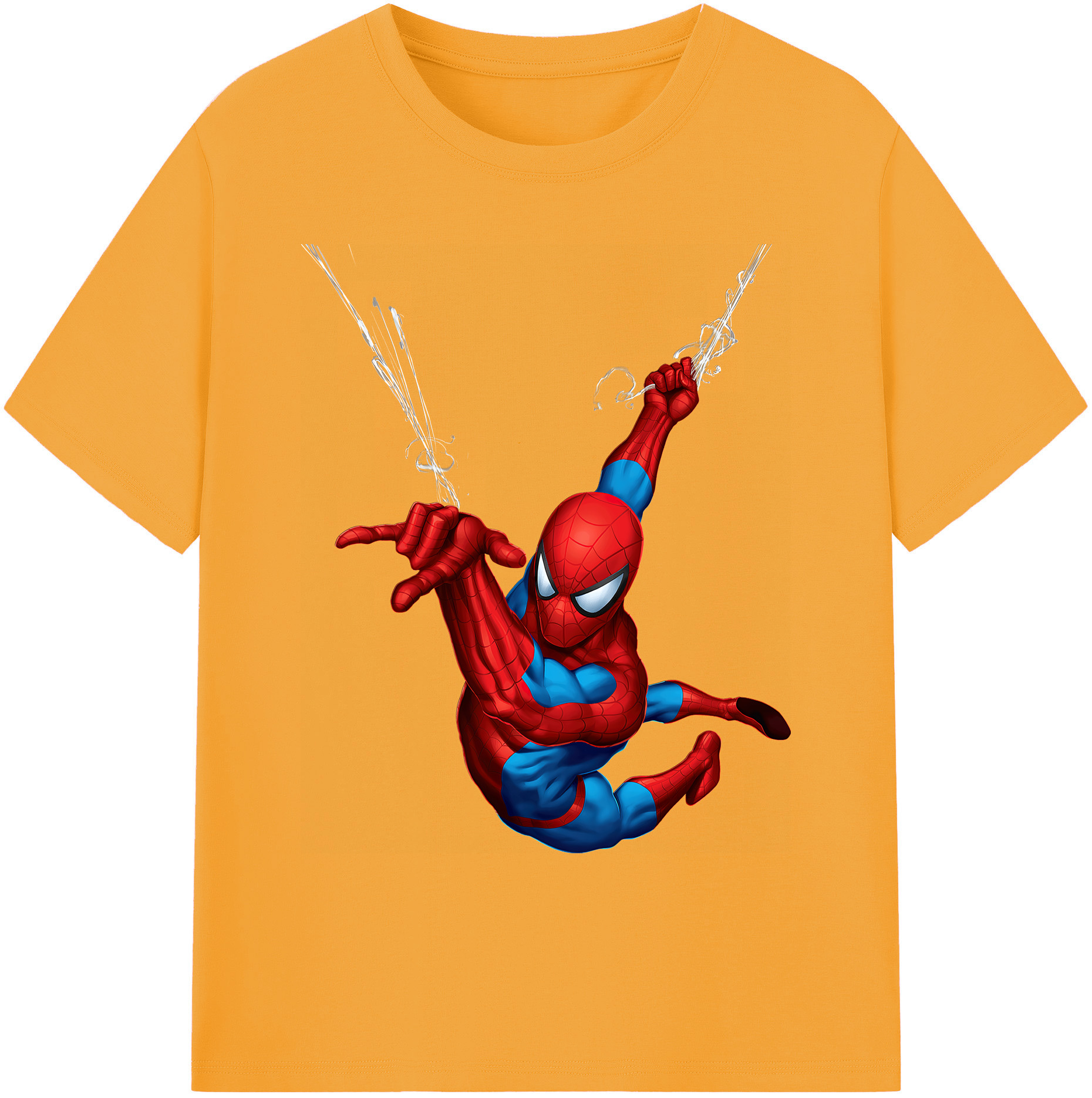 （画像用） Spider Man スパイダーマン 綿100％ メンズ半袖Tシャツ｜肌触りやわらか＆通気性