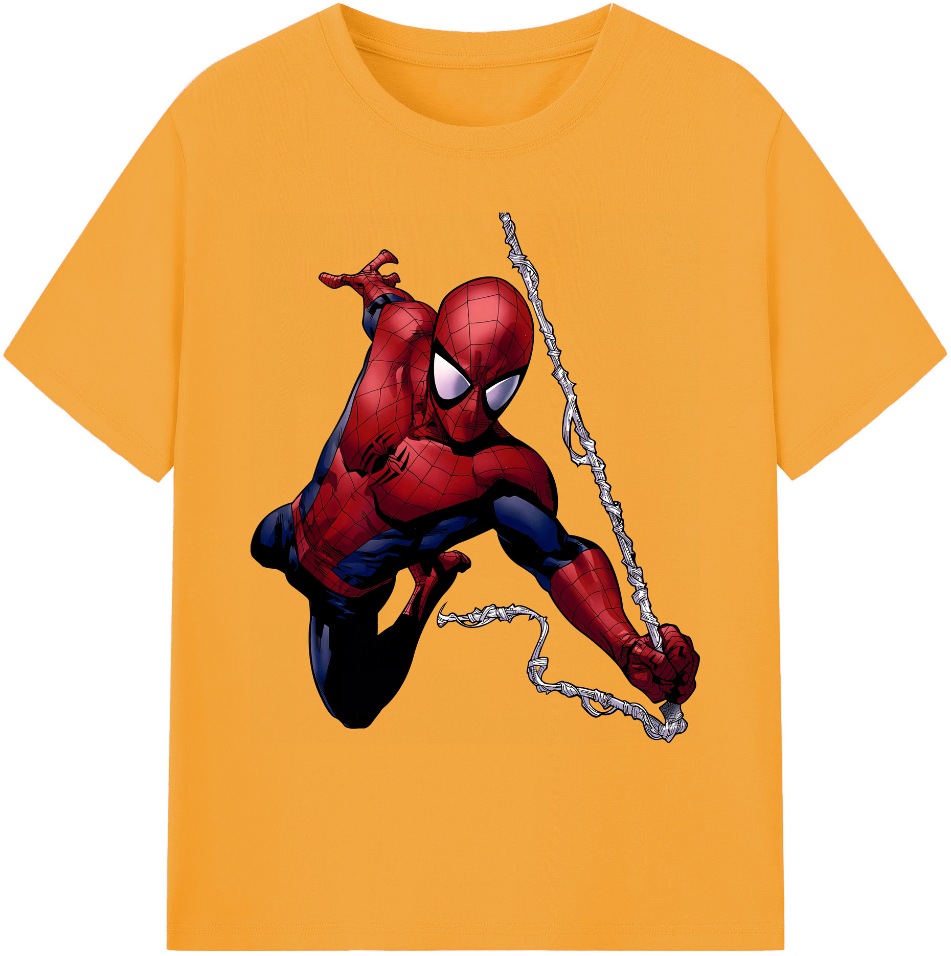 （画像用） Spider Man スパイダーマン 綿100％ メンズ半袖Tシャツ｜肌触りやわらか＆通気性