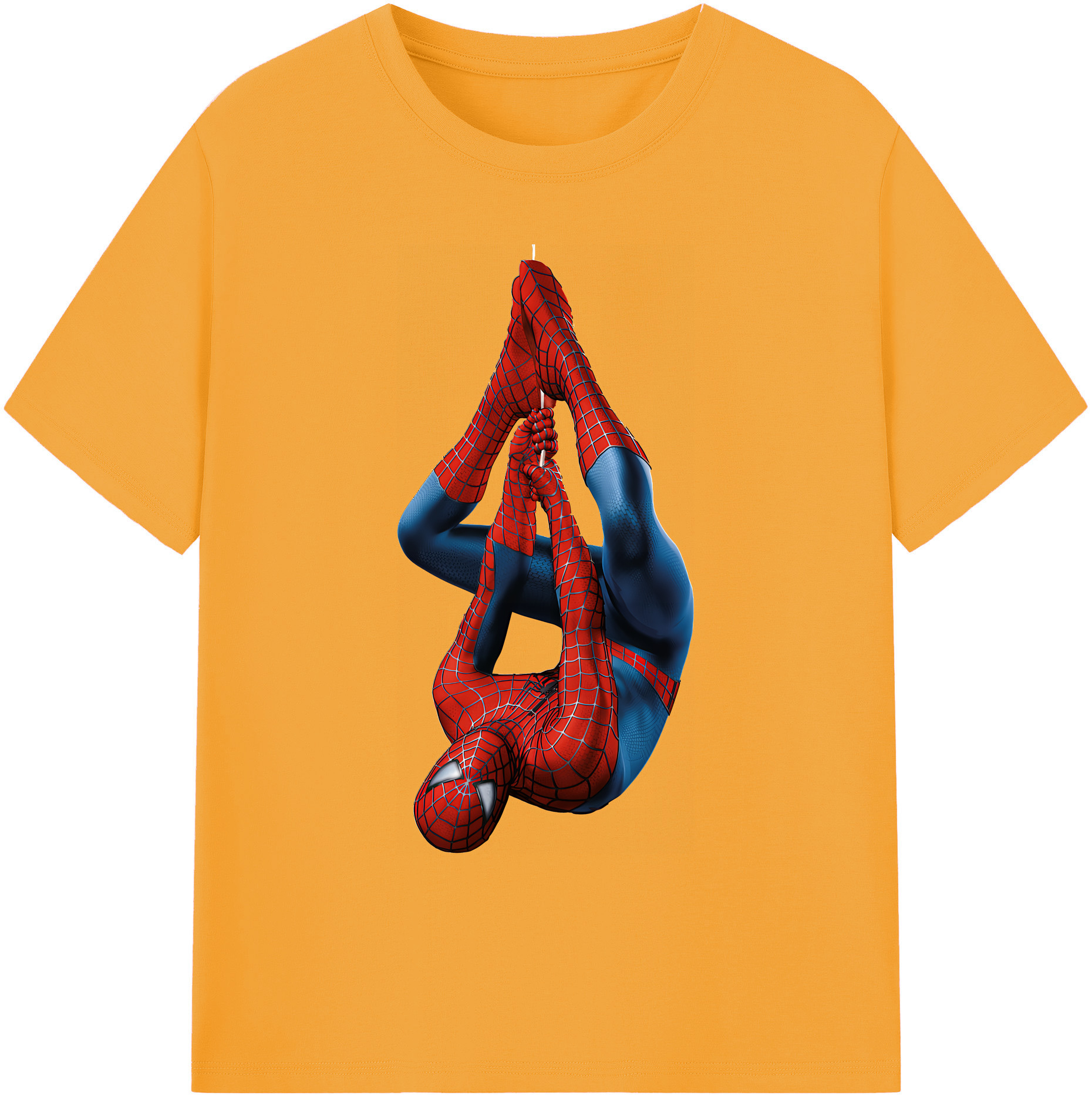 （画像用） Spider Man スパイダーマン 綿100％ メンズ半袖Tシャツ｜肌触りやわらか＆通気性