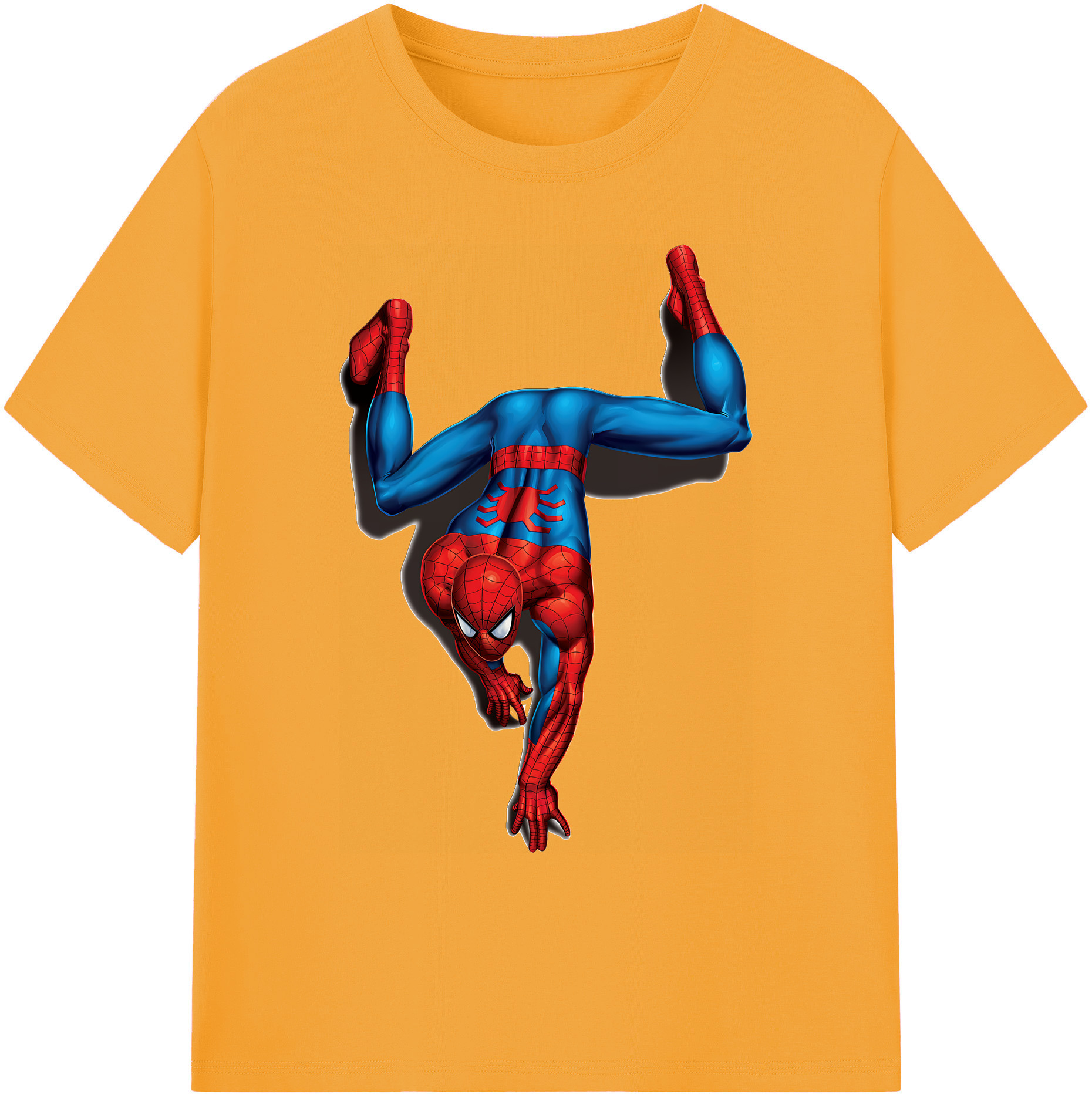 （画像用） Spider Man スパイダーマン 綿100％ メンズ半袖Tシャツ｜肌触りやわらか＆通気性