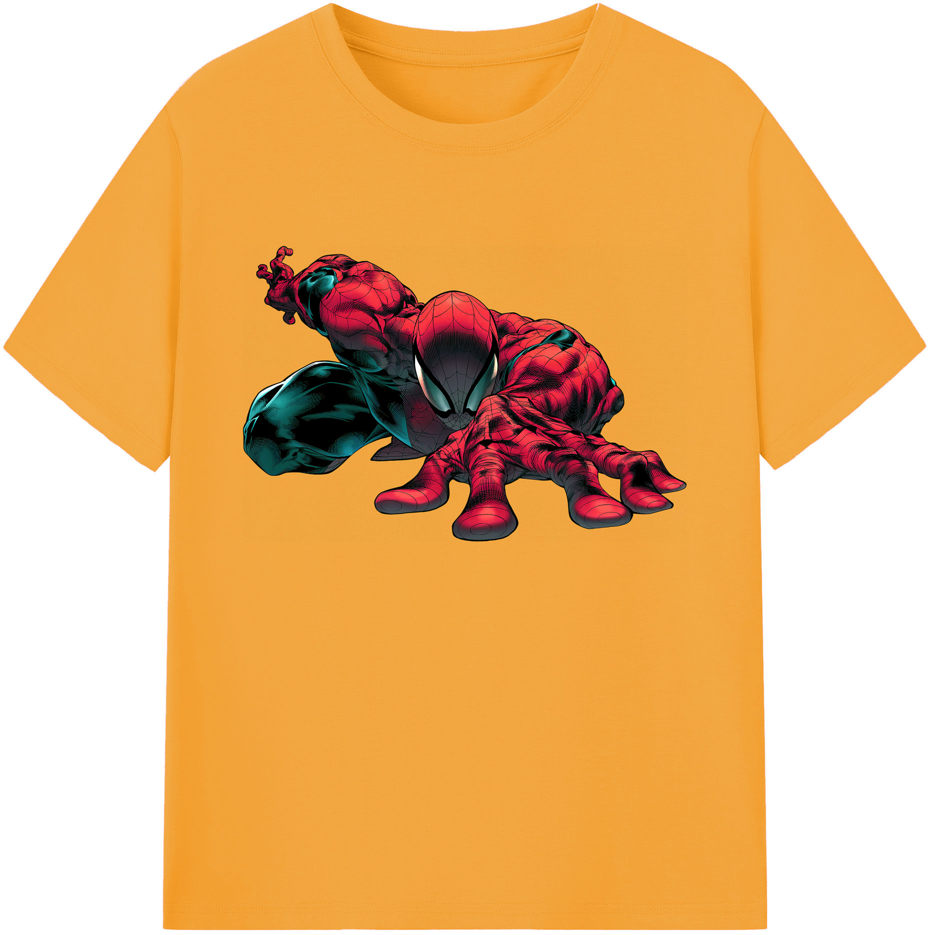 （画像用） Spider Man スパイダーマン 綿100％ メンズ半袖Tシャツ｜肌触りやわらか＆通気性