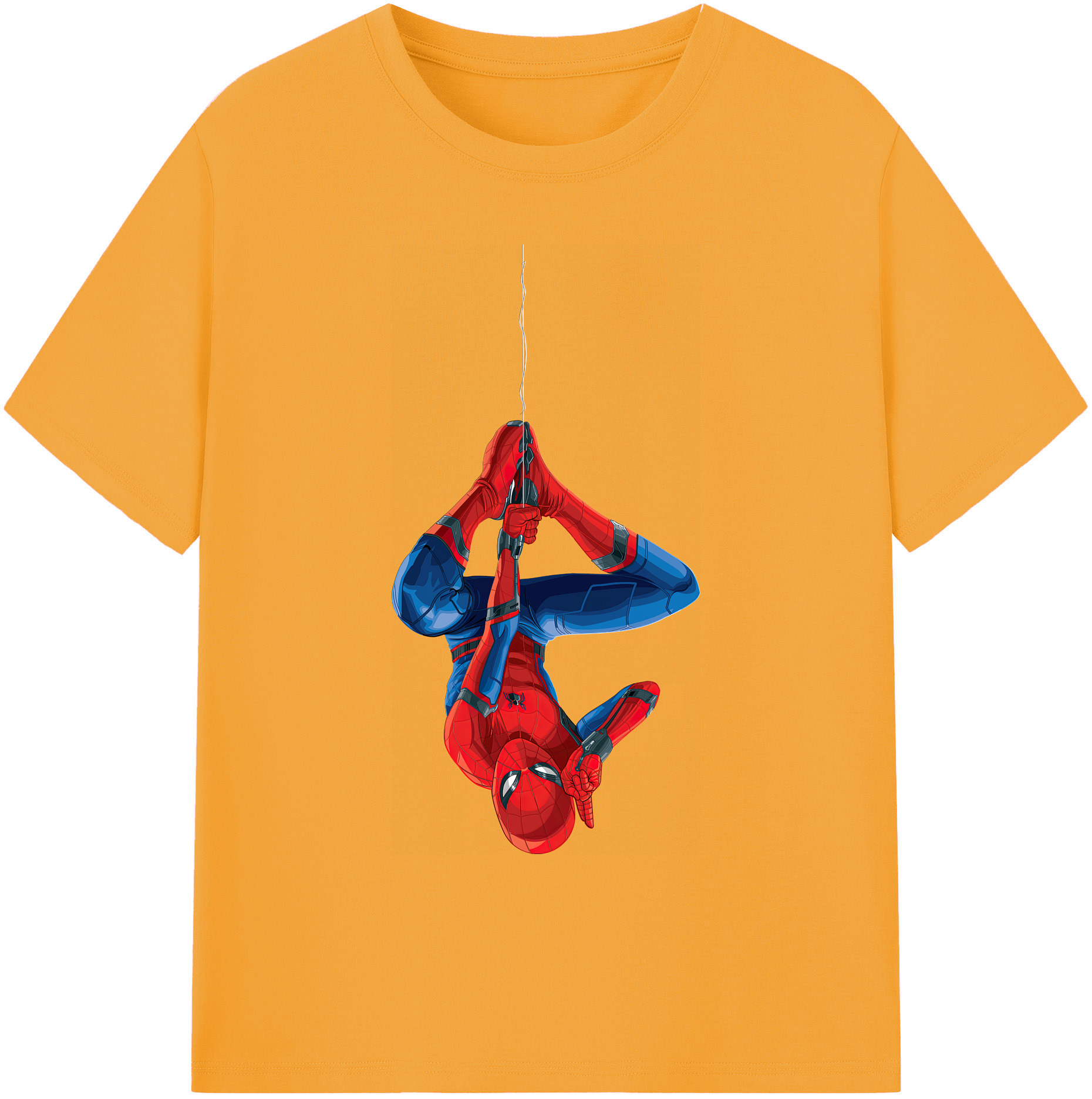 （画像用） Spider Man スパイダーマン 綿100％ メンズ半袖Tシャツ｜肌触りやわらか＆通気性