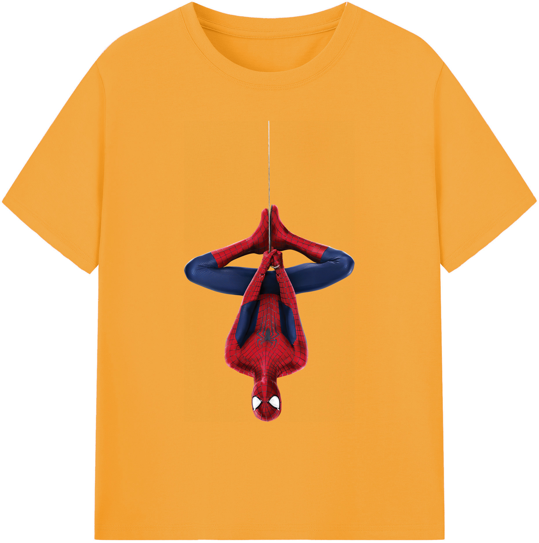 （画像用） Spider Man スパイダーマン 綿100％ メンズ半袖Tシャツ｜肌触りやわらか＆通気性