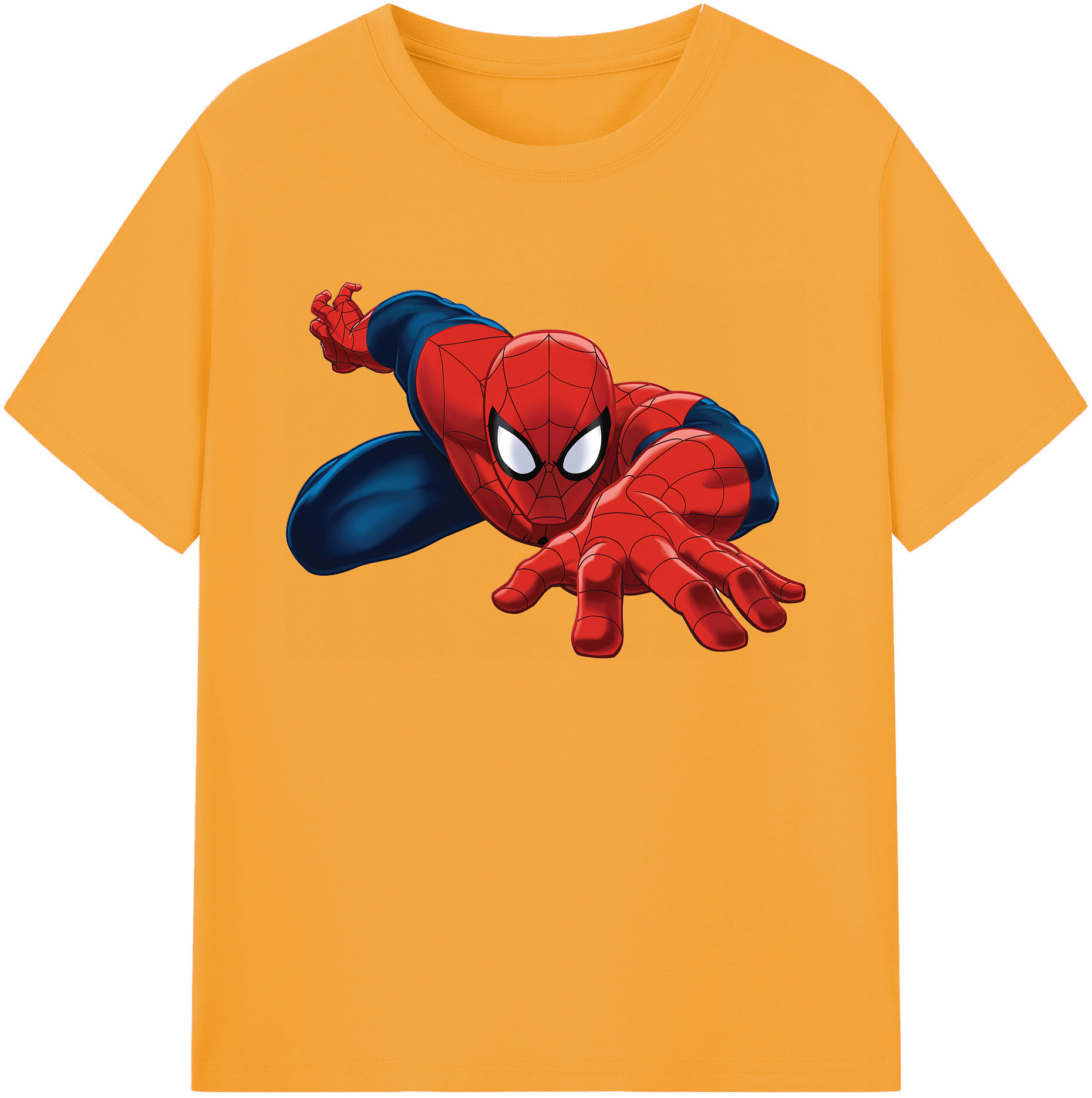 （画像用） Spider Man スパイダーマン 綿100％ メンズ半袖Tシャツ｜肌触りやわらか＆通気性