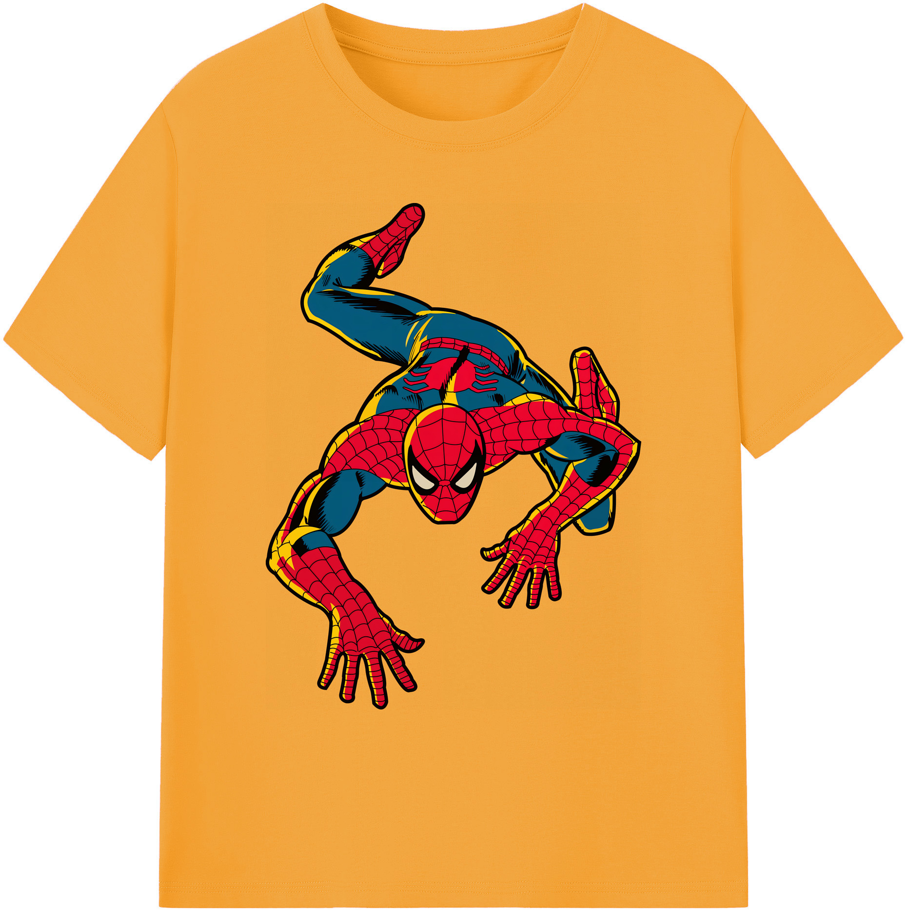 （画像用） Spider Man スパイダーマン 綿100％ メンズ半袖Tシャツ｜肌触りやわらか＆通気性