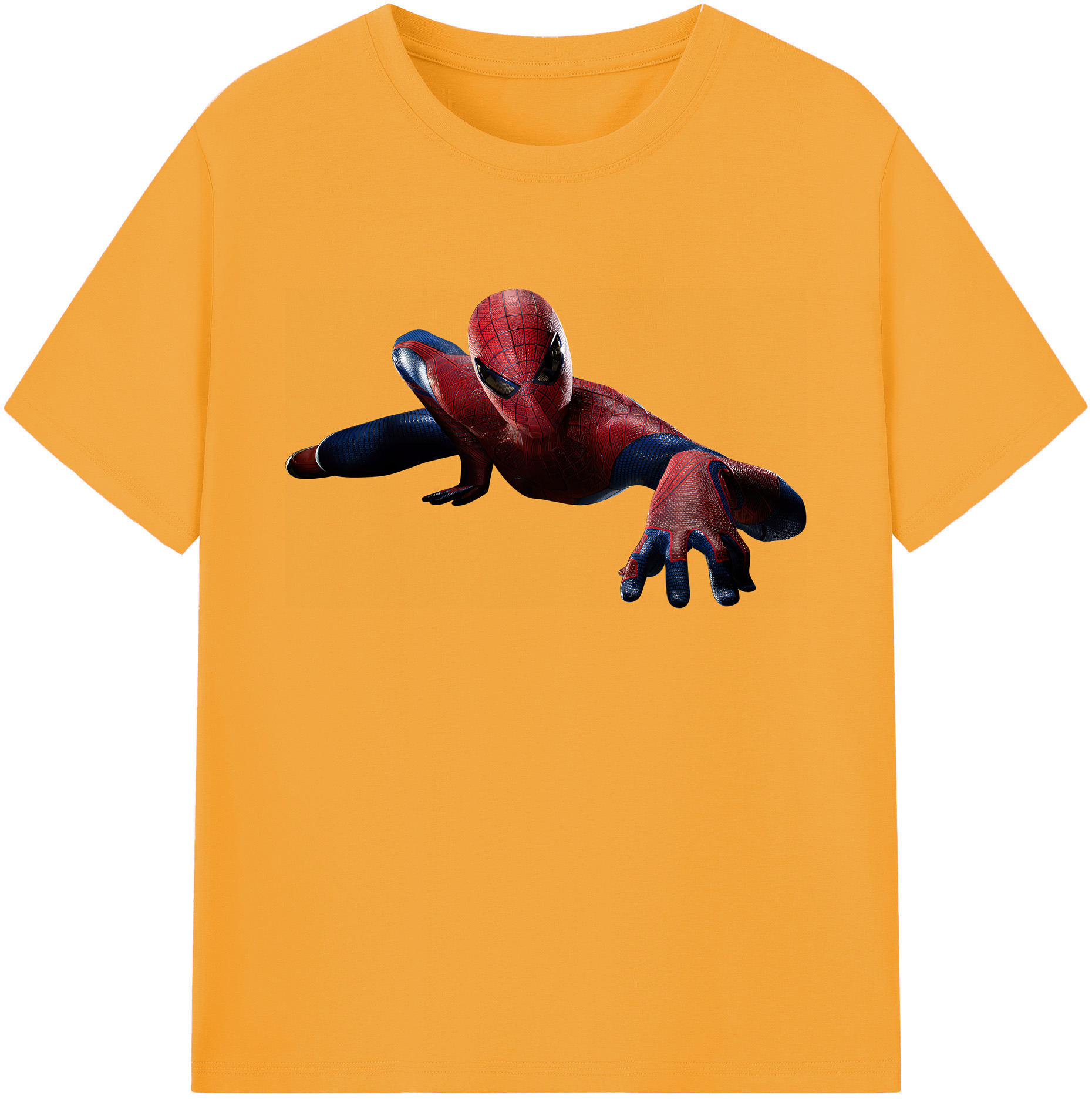 （画像用） Spider Man スパイダーマン 綿100％ メンズ半袖Tシャツ｜肌触りやわらか＆通気性