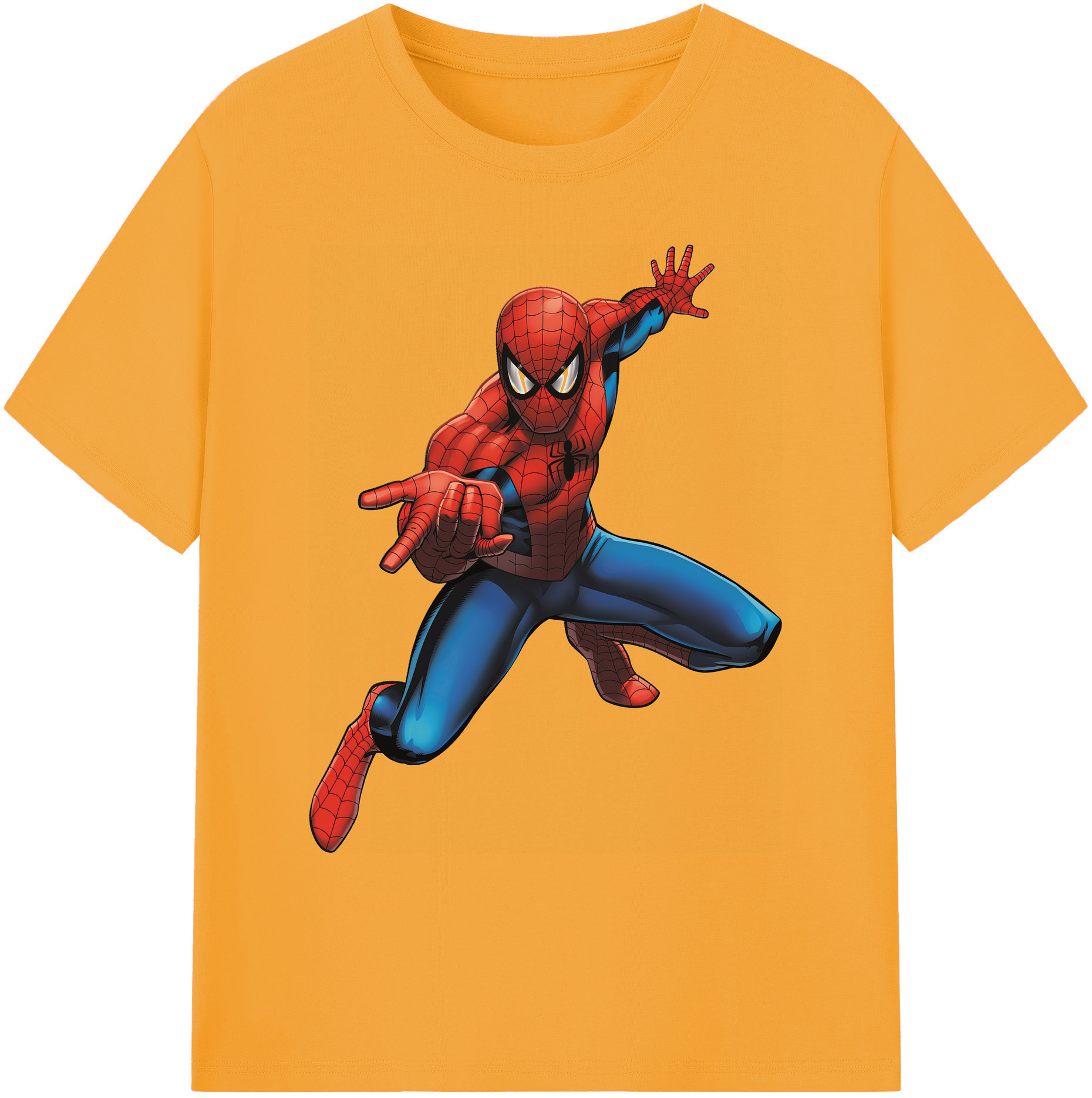 （画像用） Spider Man スパイダーマン 綿100％ メンズ半袖Tシャツ｜肌触りやわらか＆通気性