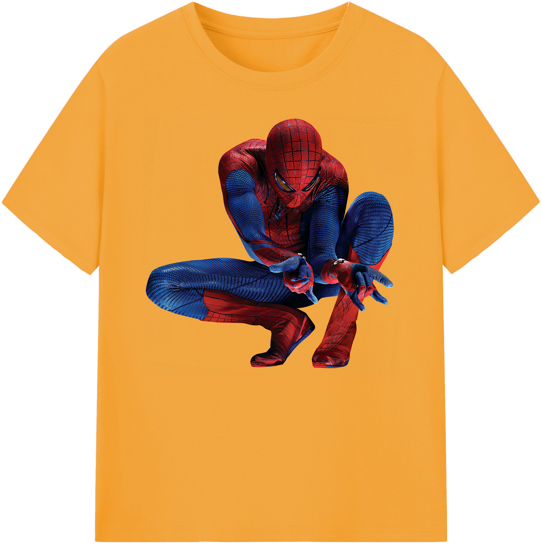 （画像用） Spider Man スパイダーマン 綿100％ メンズ半袖Tシャツ｜肌触りやわらか＆通気性