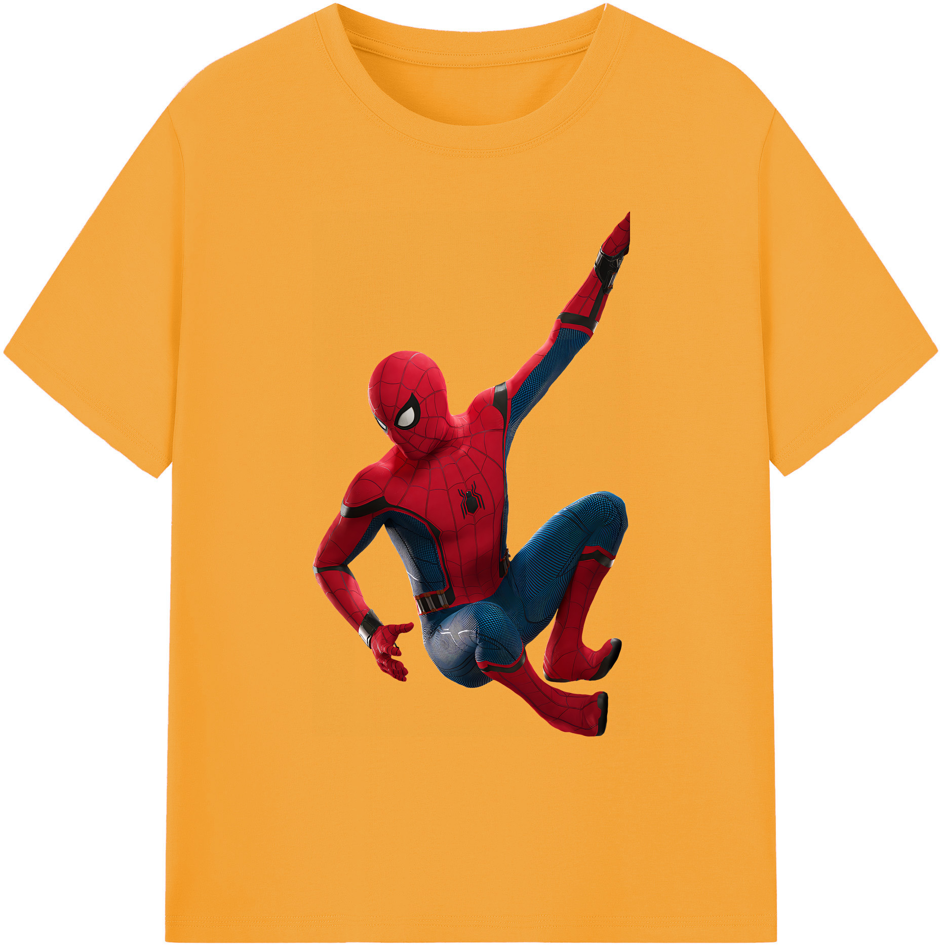 （画像用） Spider Man スパイダーマン 綿100％ メンズ半袖Tシャツ｜肌触りやわらか＆通気性