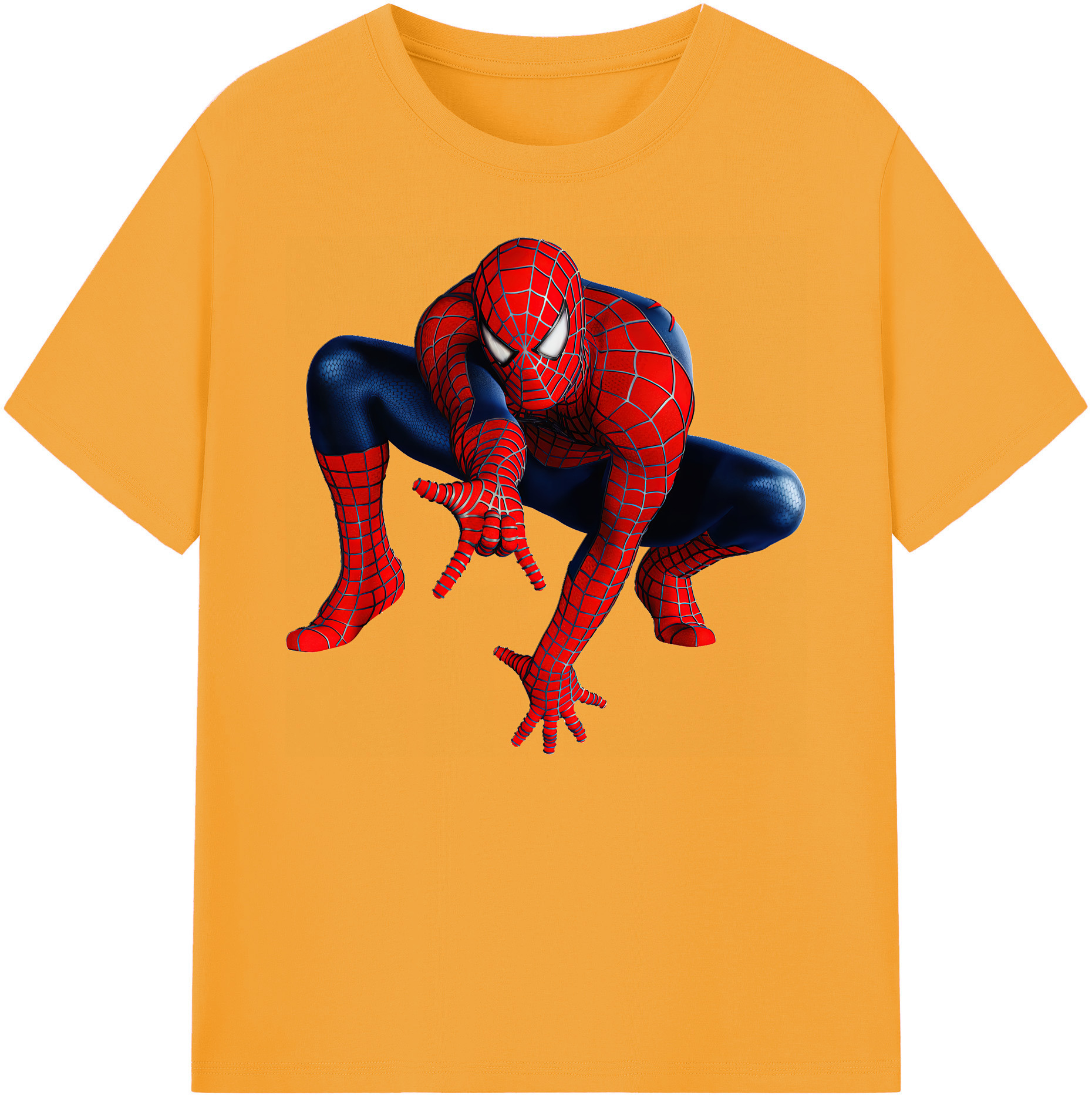 （画像用） Spider Man スパイダーマン 綿100％ メンズ半袖Tシャツ｜肌触りやわらか＆通気性