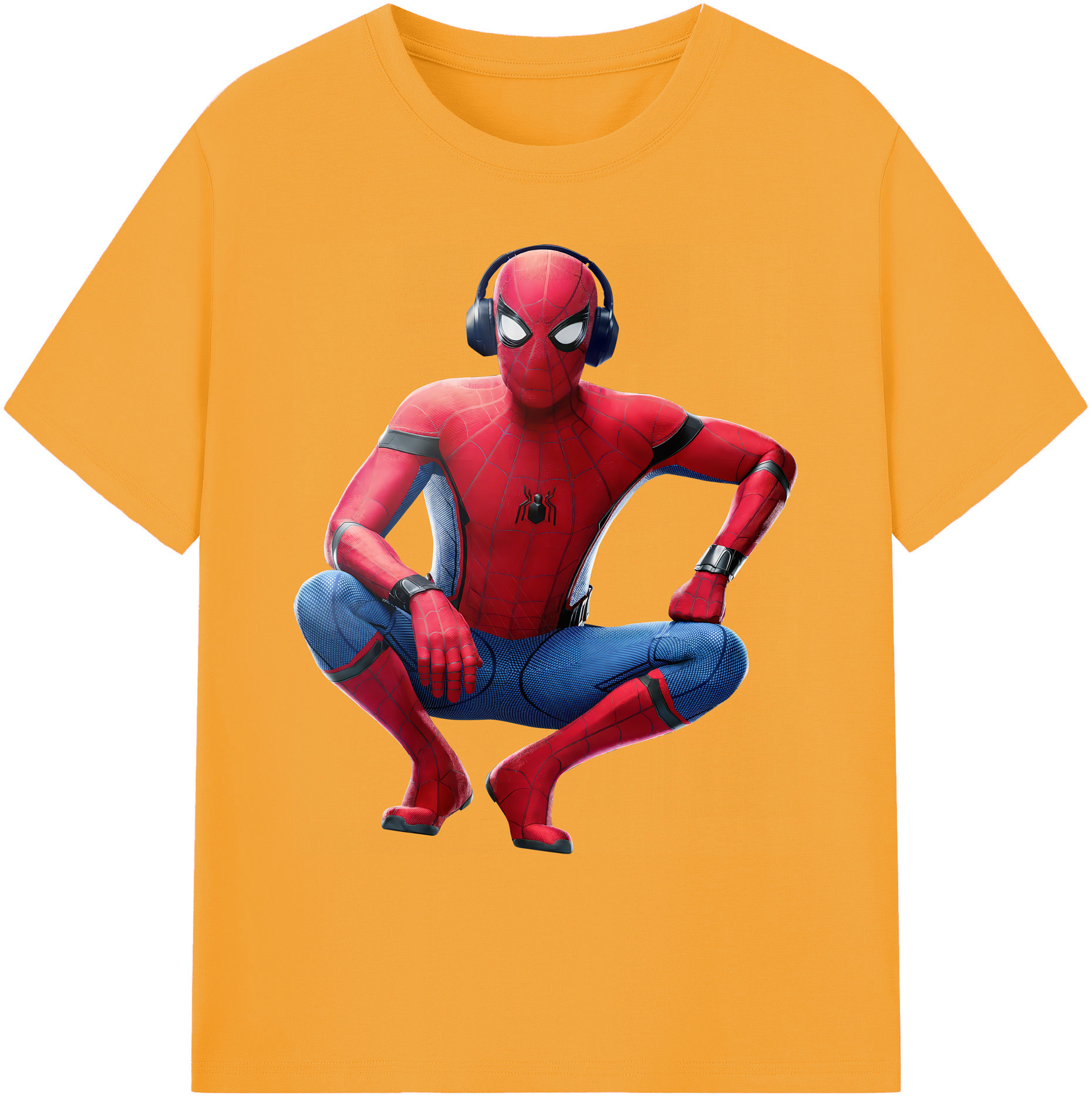 （画像用） Spider Man スパイダーマン 綿100％ メンズ半袖Tシャツ｜肌触りやわらか＆通気性