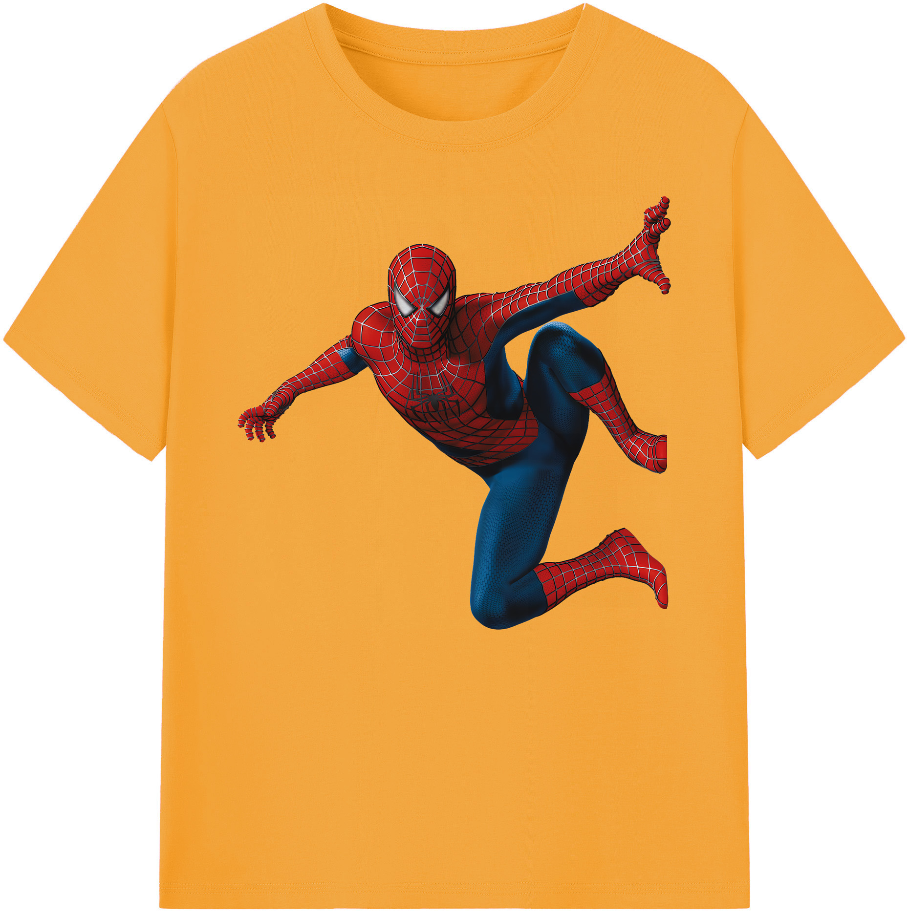 （画像用） Spider Man スパイダーマン 綿100％ メンズ半袖Tシャツ｜肌触りやわらか＆通気性