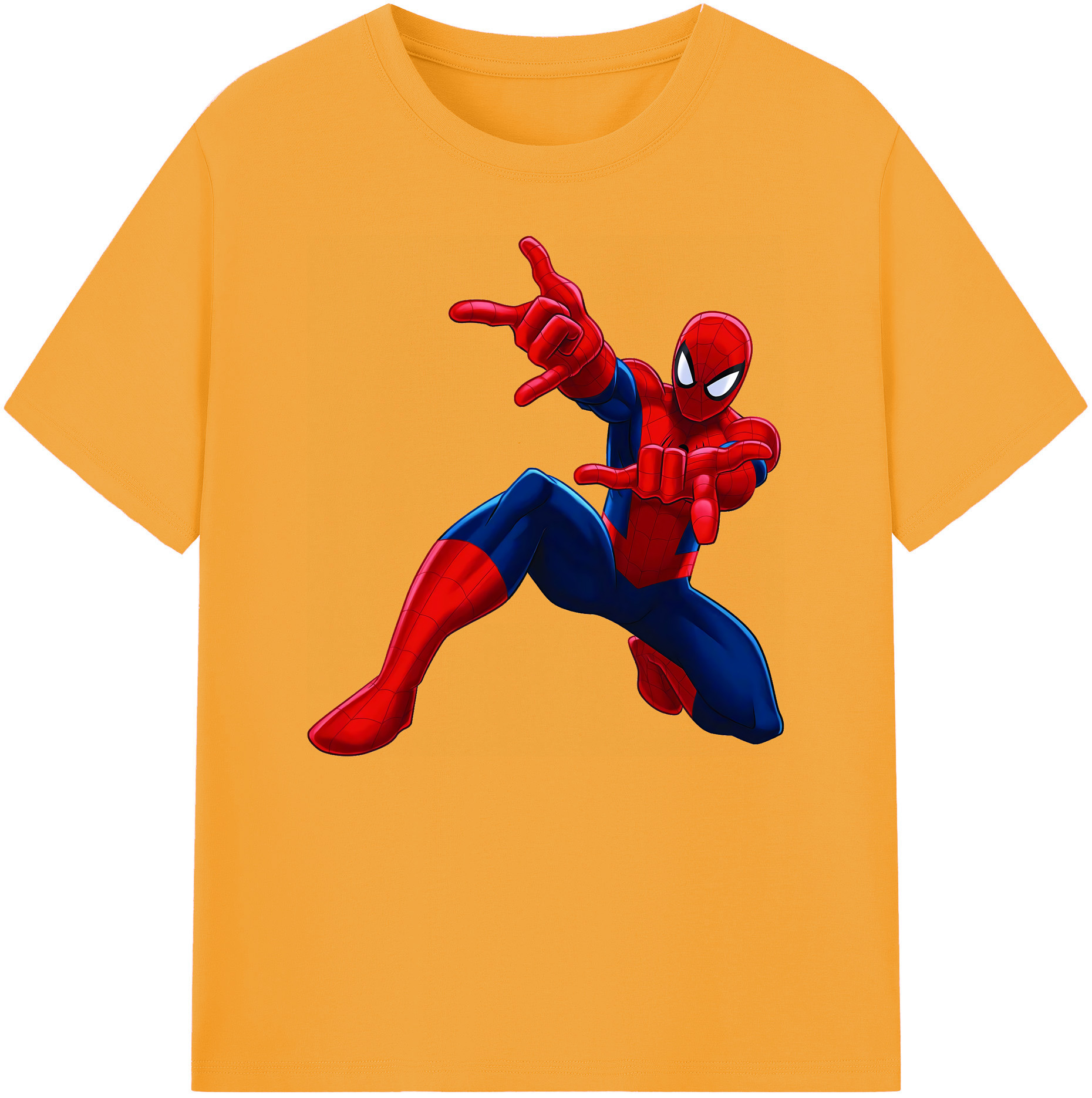 （画像用） Spider Man スパイダーマン 綿100％ メンズ半袖Tシャツ｜肌触りやわらか＆通気性