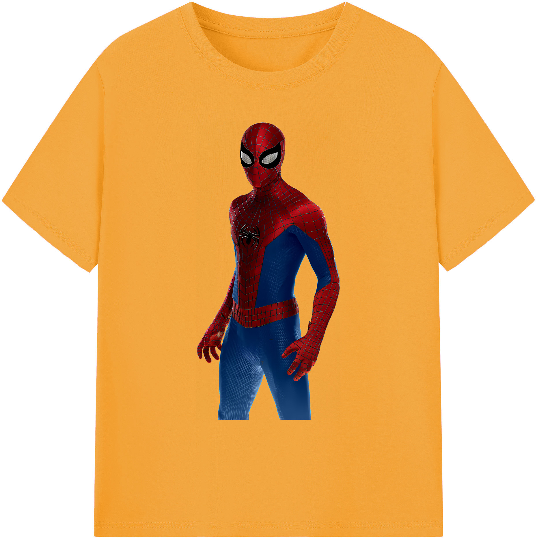 （画像用） Spider Man スパイダーマン 綿100％ メンズ半袖Tシャツ｜肌触りやわらか＆通気性