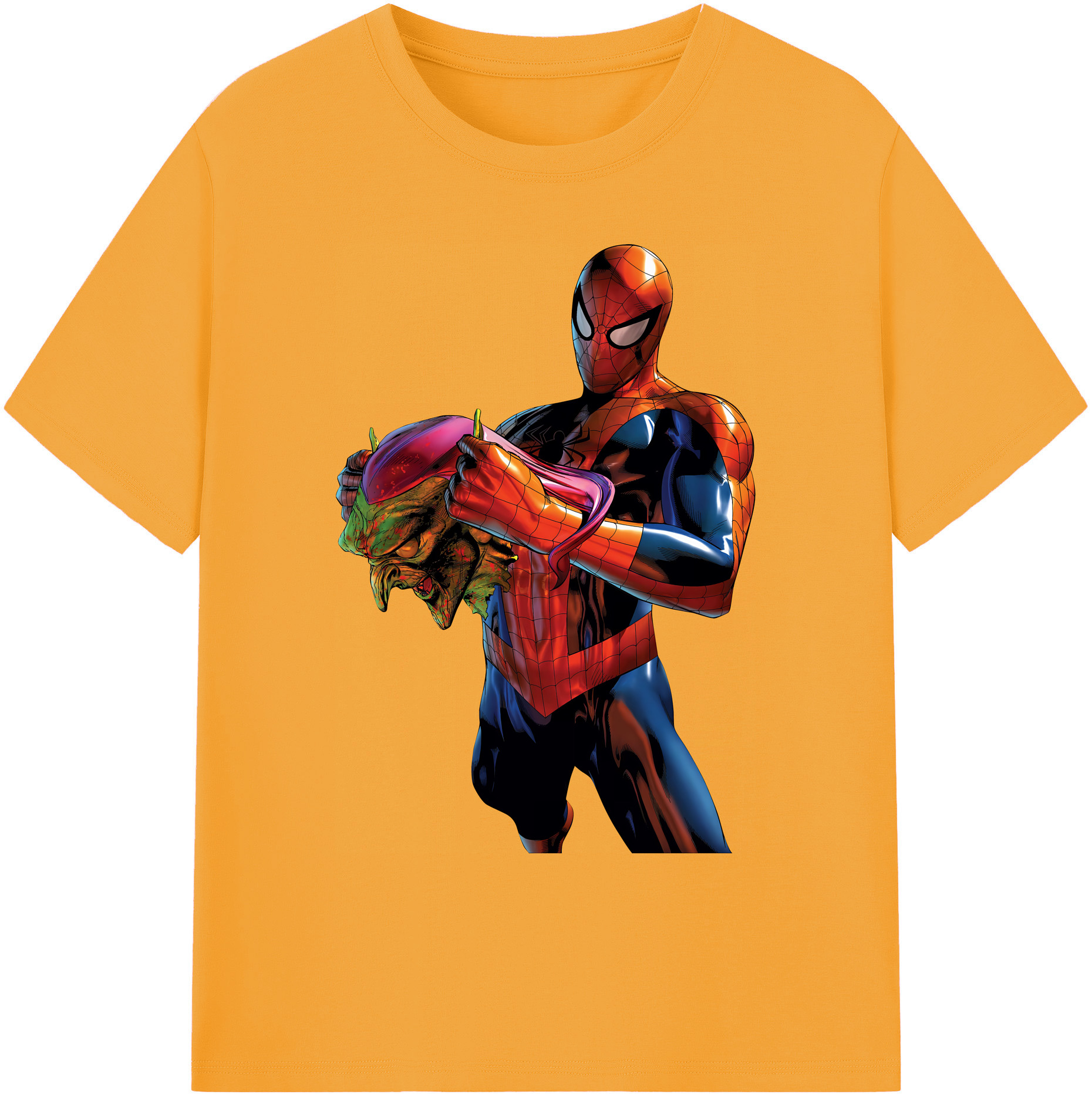 （画像用） Spider Man スパイダーマン 綿100％ メンズ半袖Tシャツ｜肌触りやわらか＆通気性