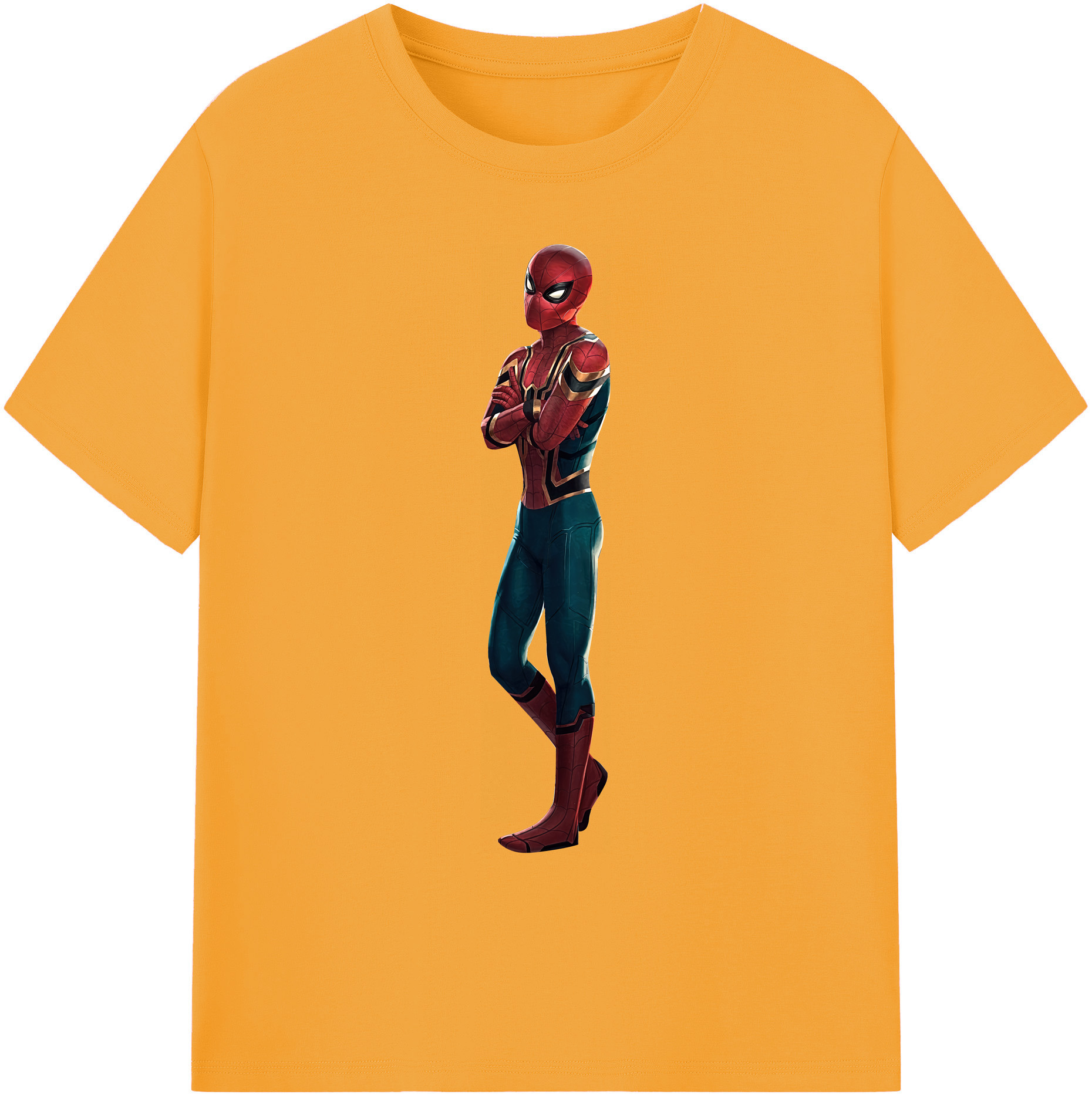 （画像用） Spider Man スパイダーマン 綿100％ メンズ半袖Tシャツ｜肌触りやわらか＆通気性