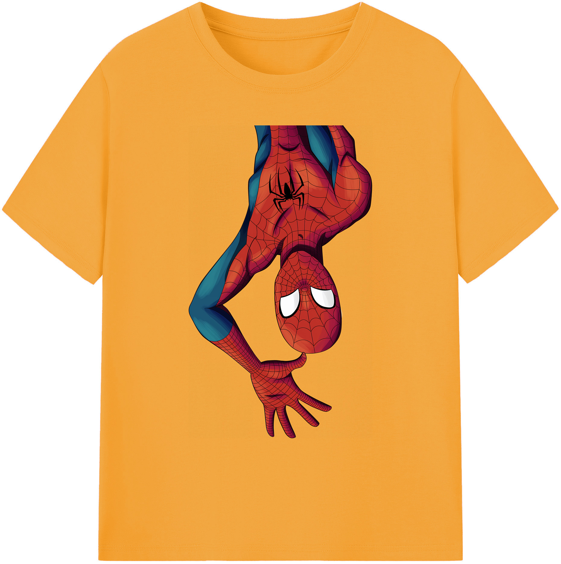 （画像用） Spider Man スパイダーマン 綿100％ メンズ半袖Tシャツ｜肌触りやわらか＆通気性
