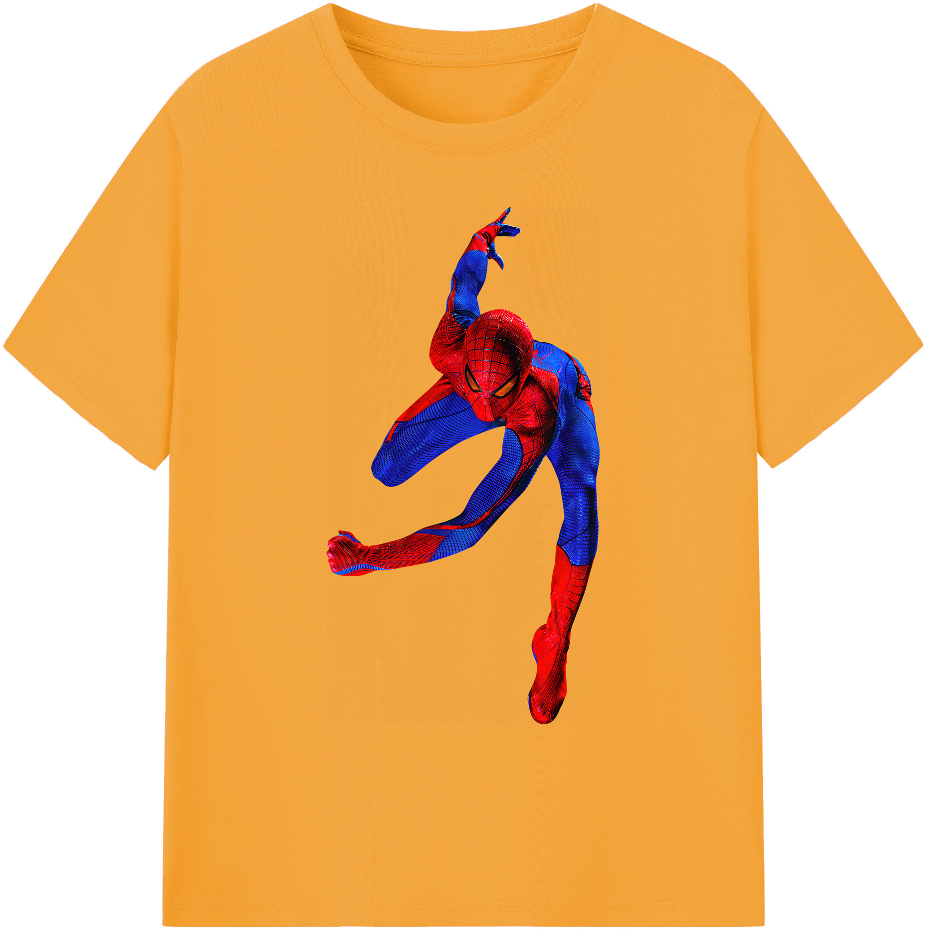 （画像用） Spider Man スパイダーマン 綿100％ メンズ半袖Tシャツ｜肌触りやわらか＆通気性