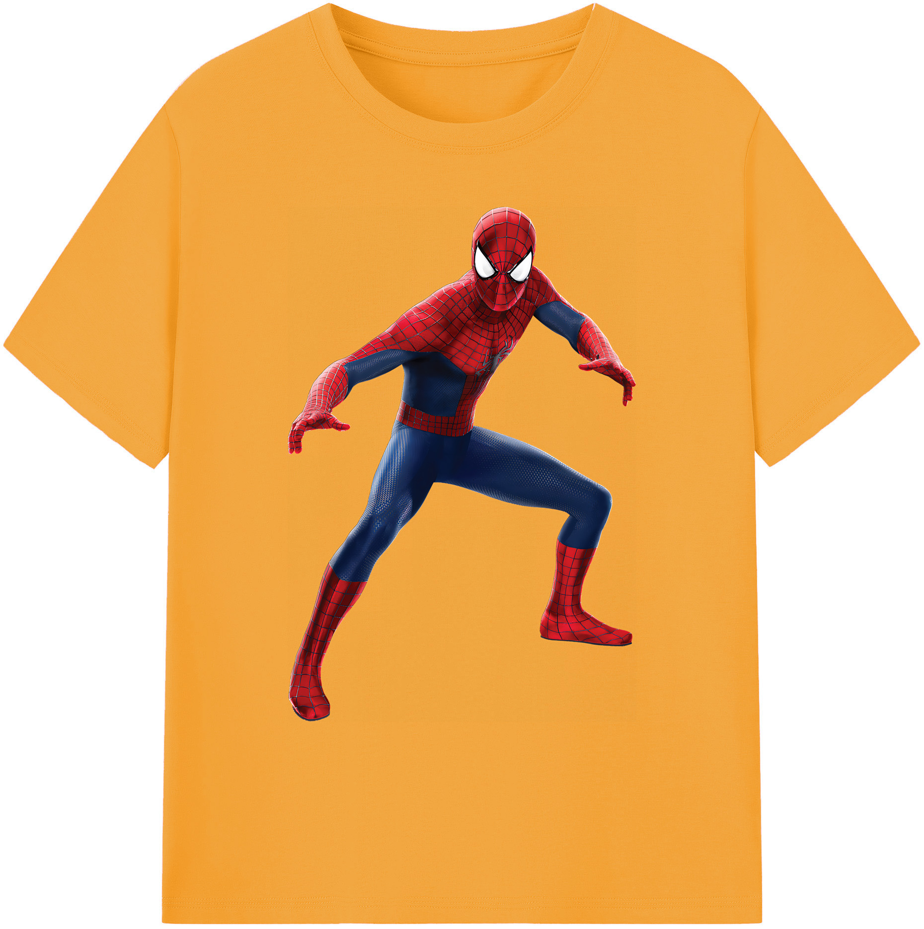 （画像用） Spider Man スパイダーマン 綿100％ メンズ半袖Tシャツ｜肌触りやわらか＆通気性