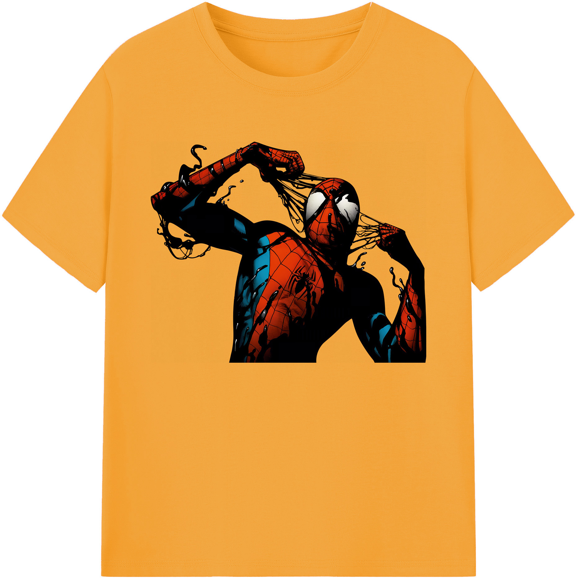 （画像用） Spider Man スパイダーマン 綿100％ メンズ半袖Tシャツ｜肌触りやわらか＆通気性