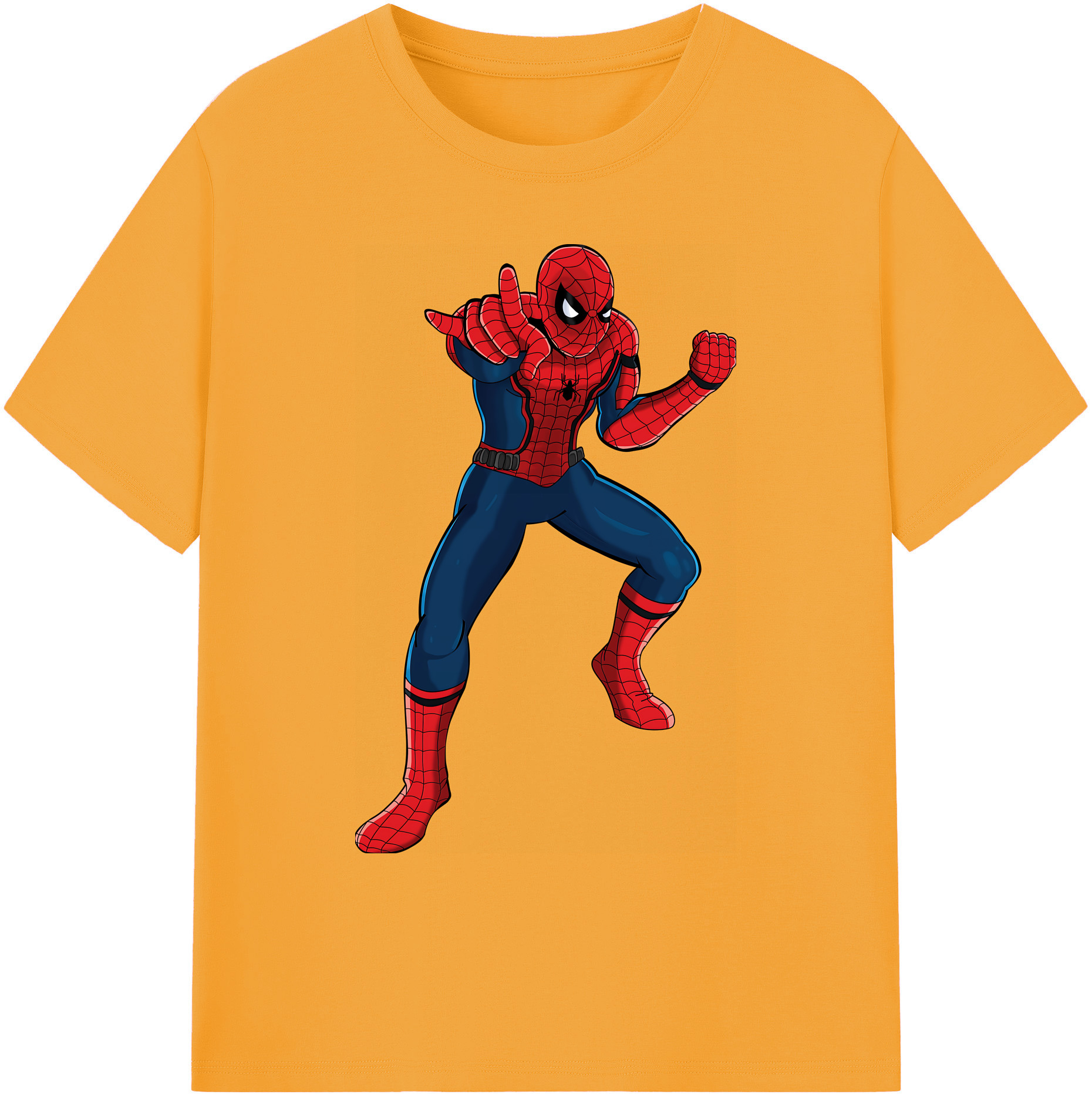 （画像用） Spider Man スパイダーマン 綿100％ メンズ半袖Tシャツ｜肌触りやわらか＆通気性