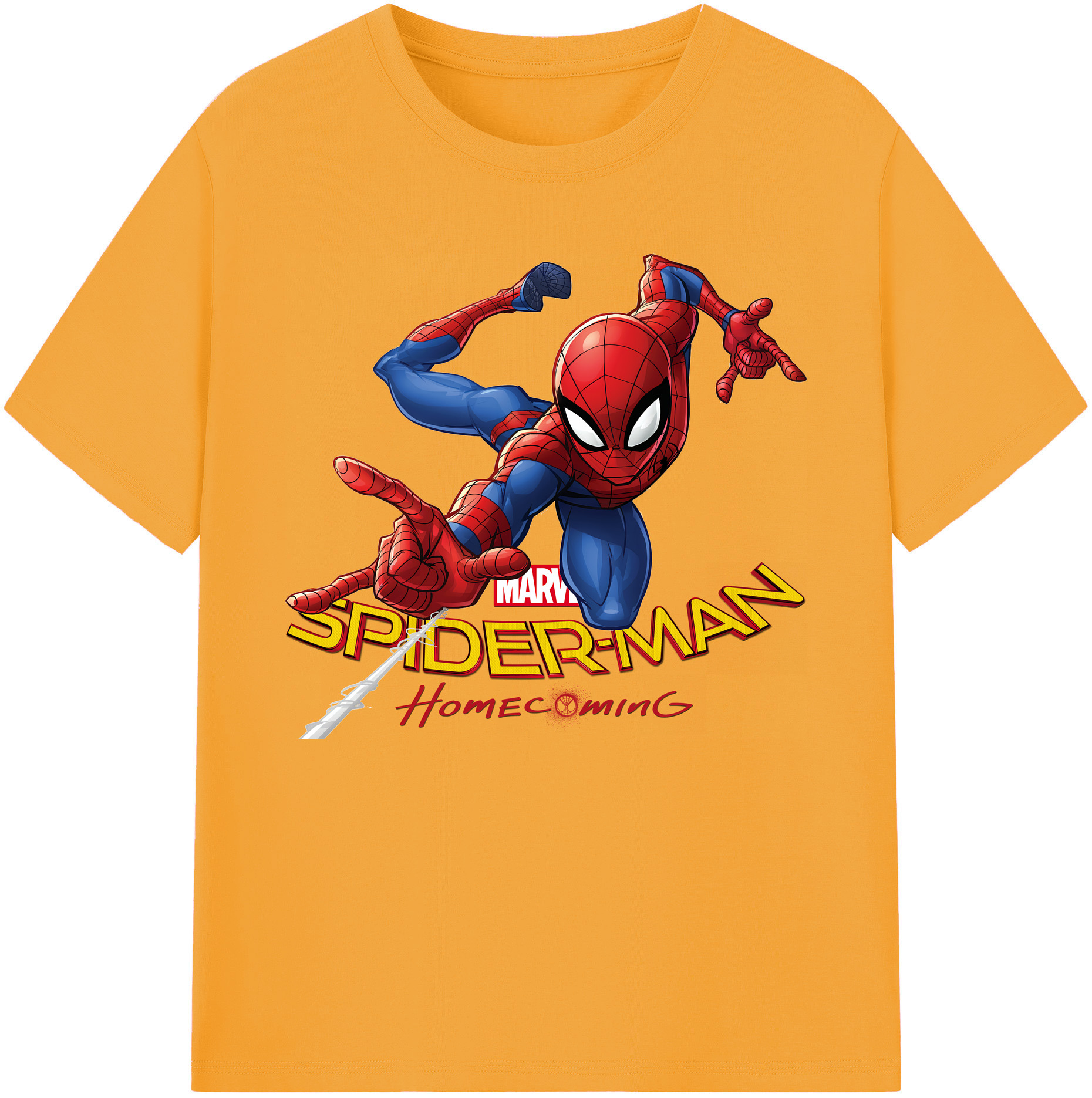 （画像用） Spider Man スパイダーマン 綿100％ メンズ半袖Tシャツ｜肌触りやわらか＆通気性