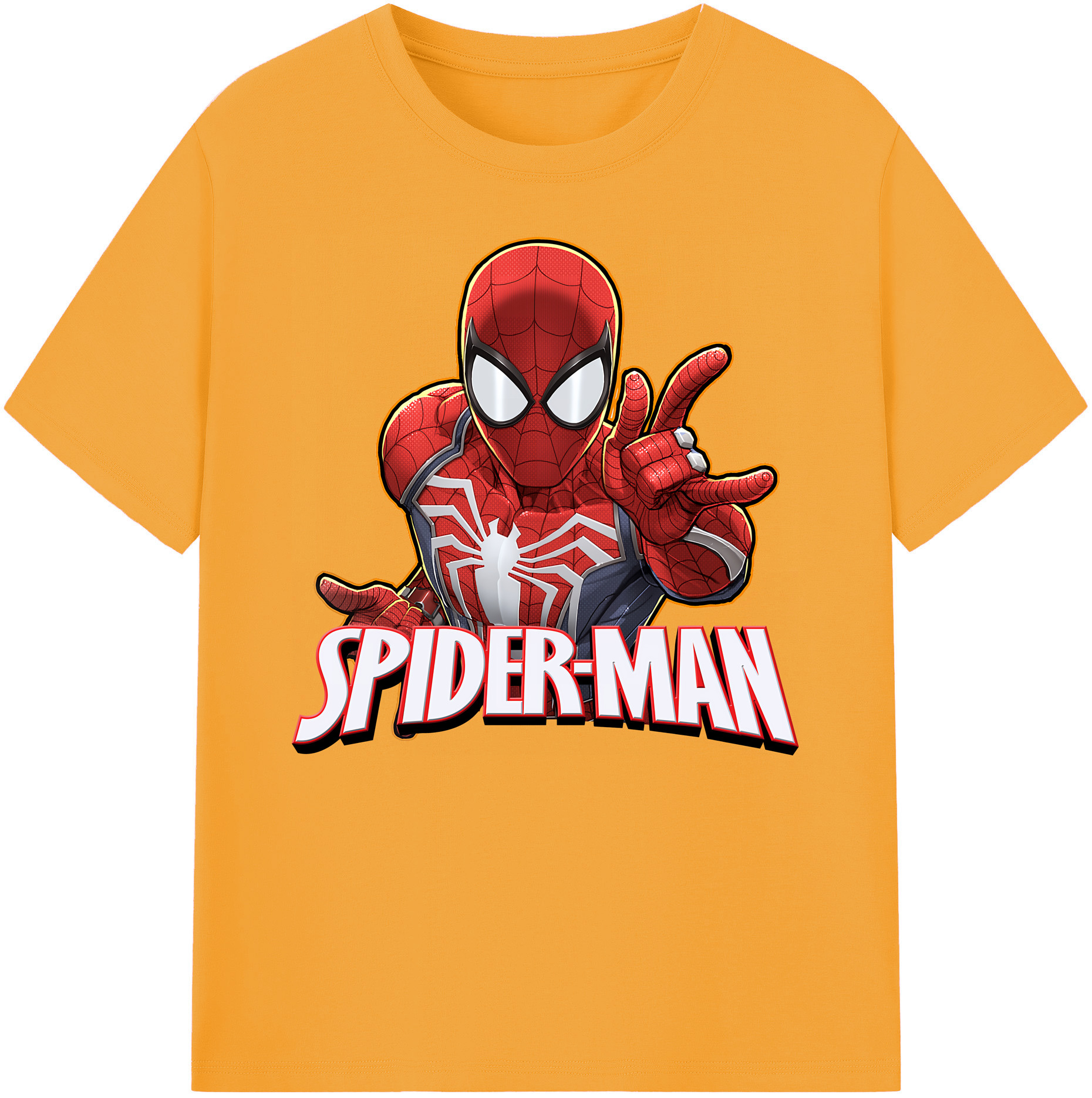 （画像用） Spider Man スパイダーマン 綿100％ メンズ半袖Tシャツ｜肌触りやわらか＆通気性