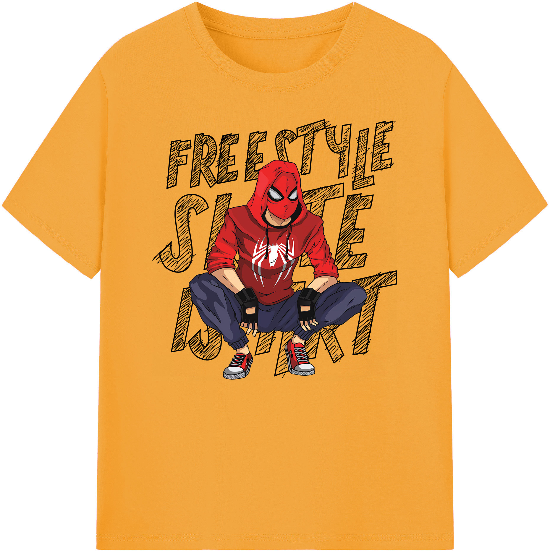 （画像用） Spider Man スパイダーマン 綿100％ メンズ半袖Tシャツ｜肌触りやわらか＆通気性