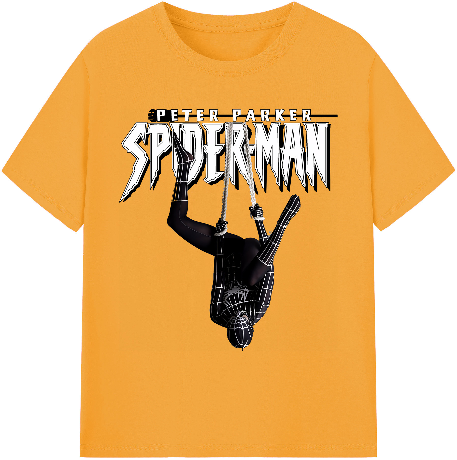 （画像用） Spider Man スパイダーマン 綿100％ メンズ半袖Tシャツ｜肌触りやわらか＆通気性