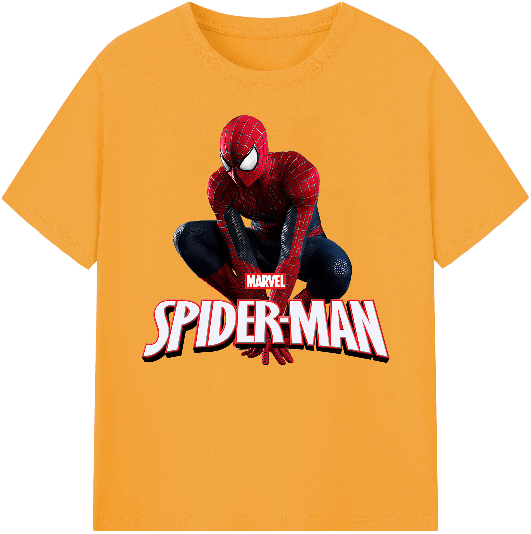 （画像用） Spider Man スパイダーマン 綿100％ メンズ半袖Tシャツ｜肌触りやわらか＆通気性