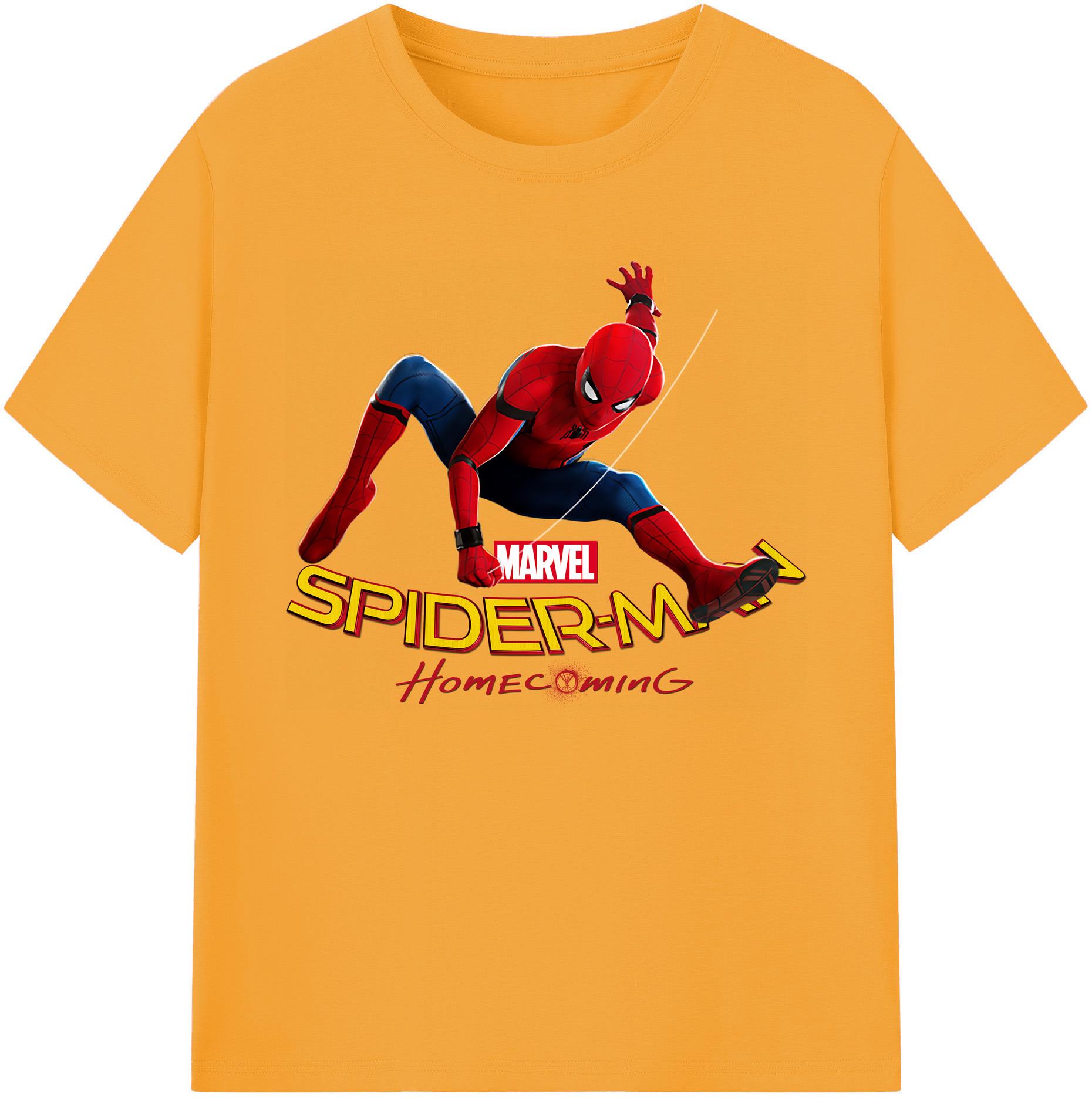 （画像用） Spider Man スパイダーマン 綿100％ メンズ半袖Tシャツ｜肌触りやわらか＆通気性