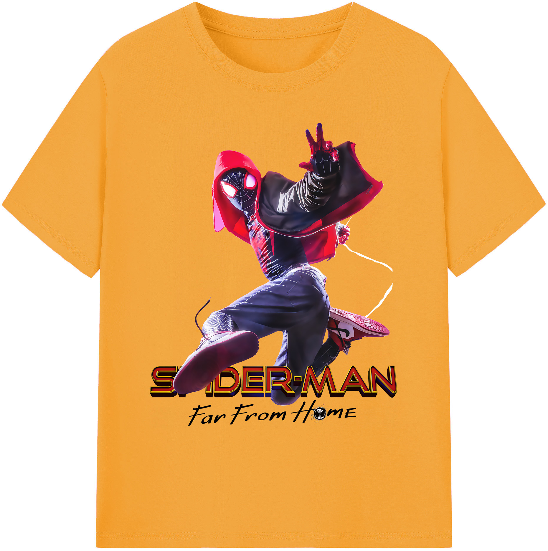 （画像用） Spider Man スパイダーマン 綿100％ メンズ半袖Tシャツ｜肌触りやわらか＆通気性