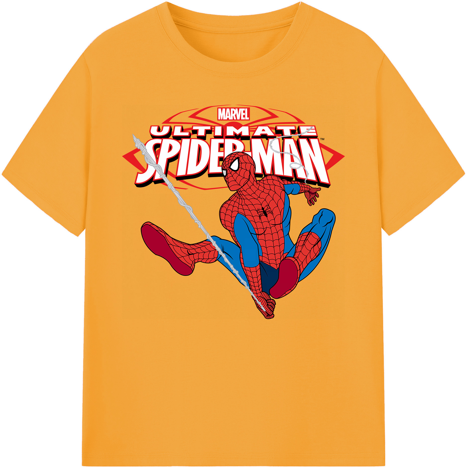 （画像用） Spider Man スパイダーマン 綿100％ メンズ半袖Tシャツ｜肌触りやわらか＆通気性